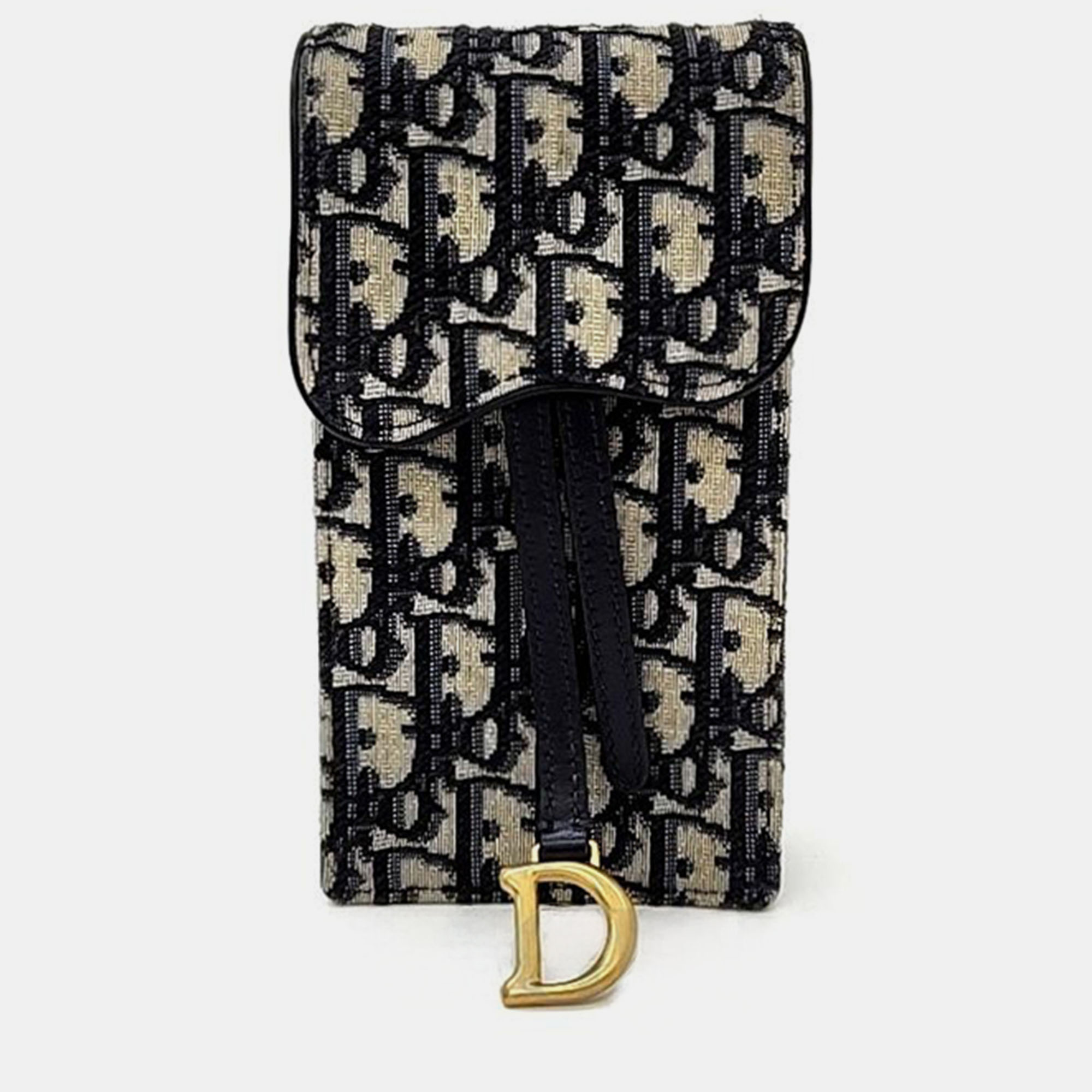

Christian Dior Oblique Mini Cross Bag, Beige