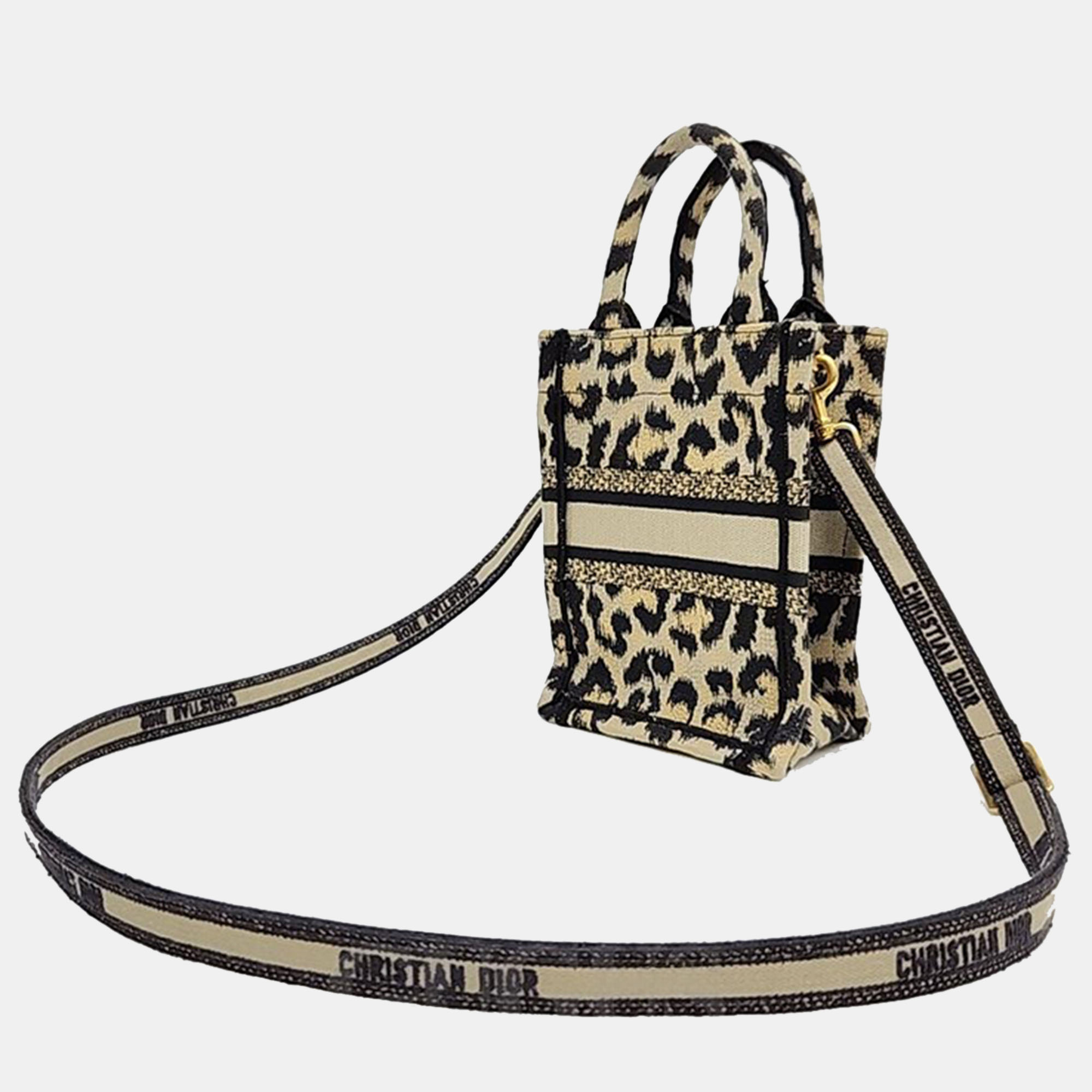 

Christian Dior Mini Book Tote Vertical Bag, Brown