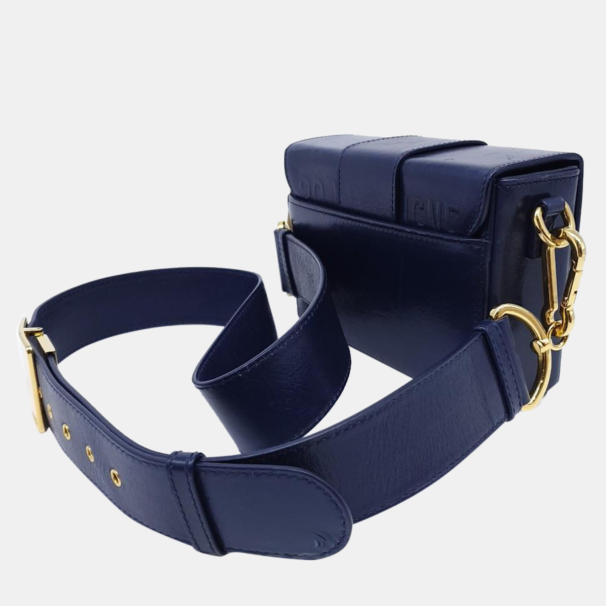 

Christian Dior Montaine Box Bag, Navy blue