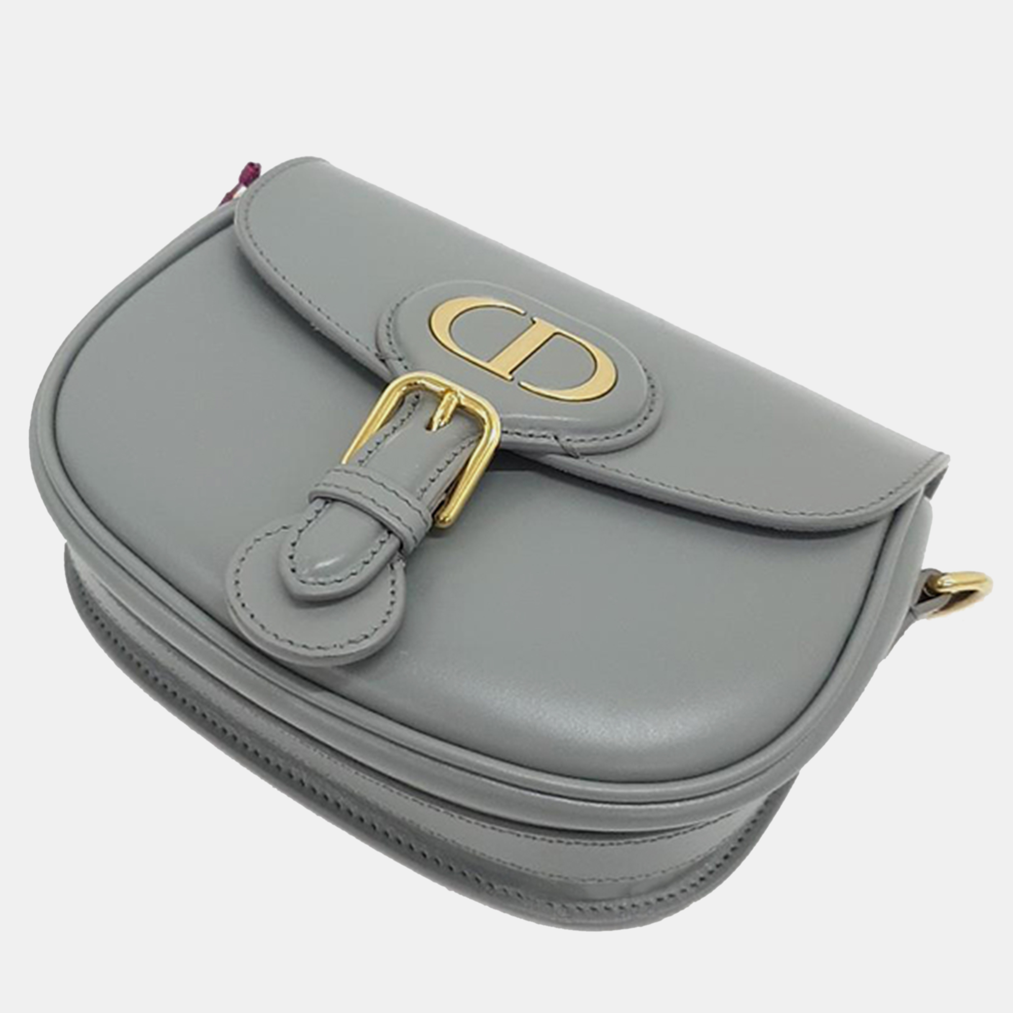 

Christian Dior Grey Leather Bobby Bag Small