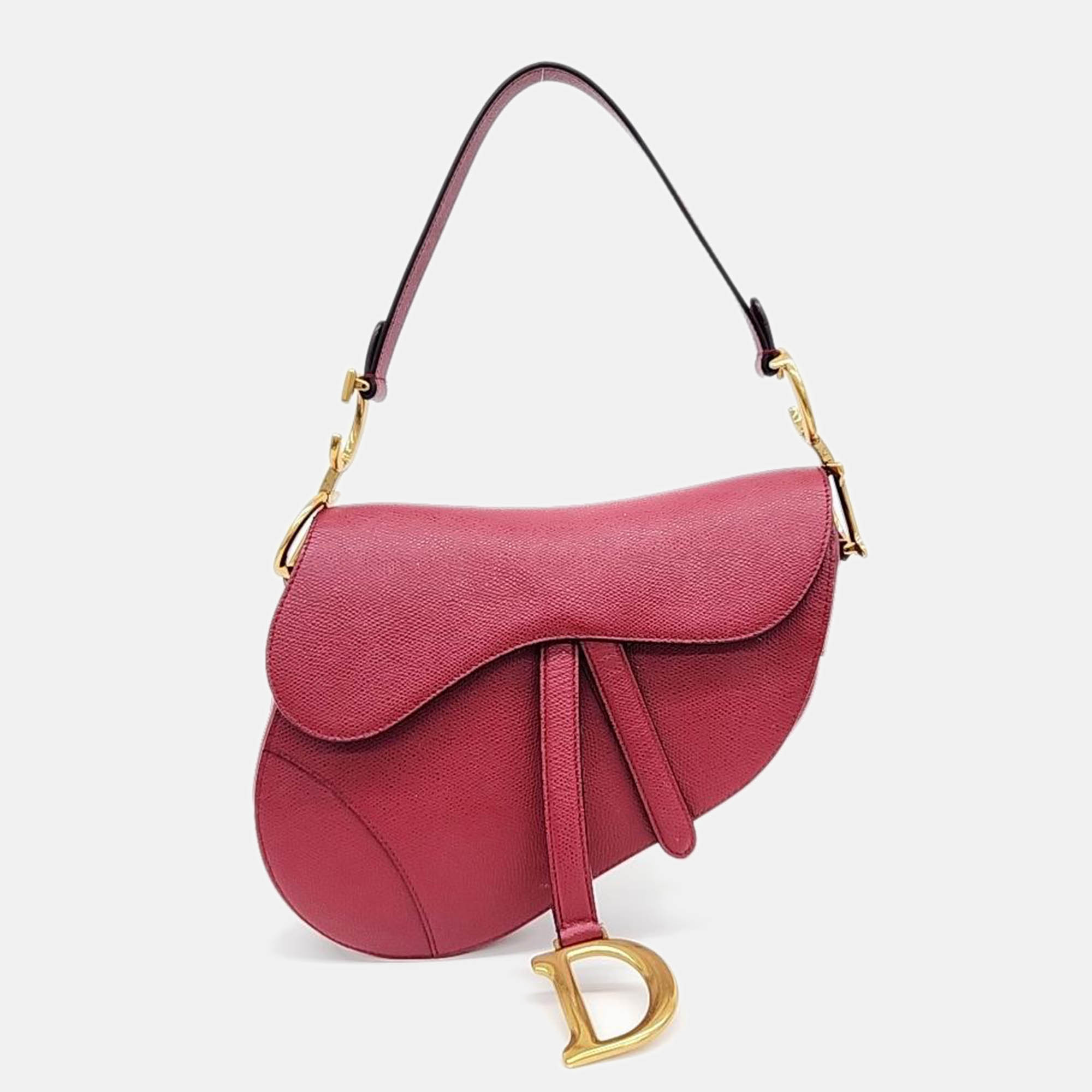 

Christian Dior Saddle Bag M0446 with Strap bag, Red