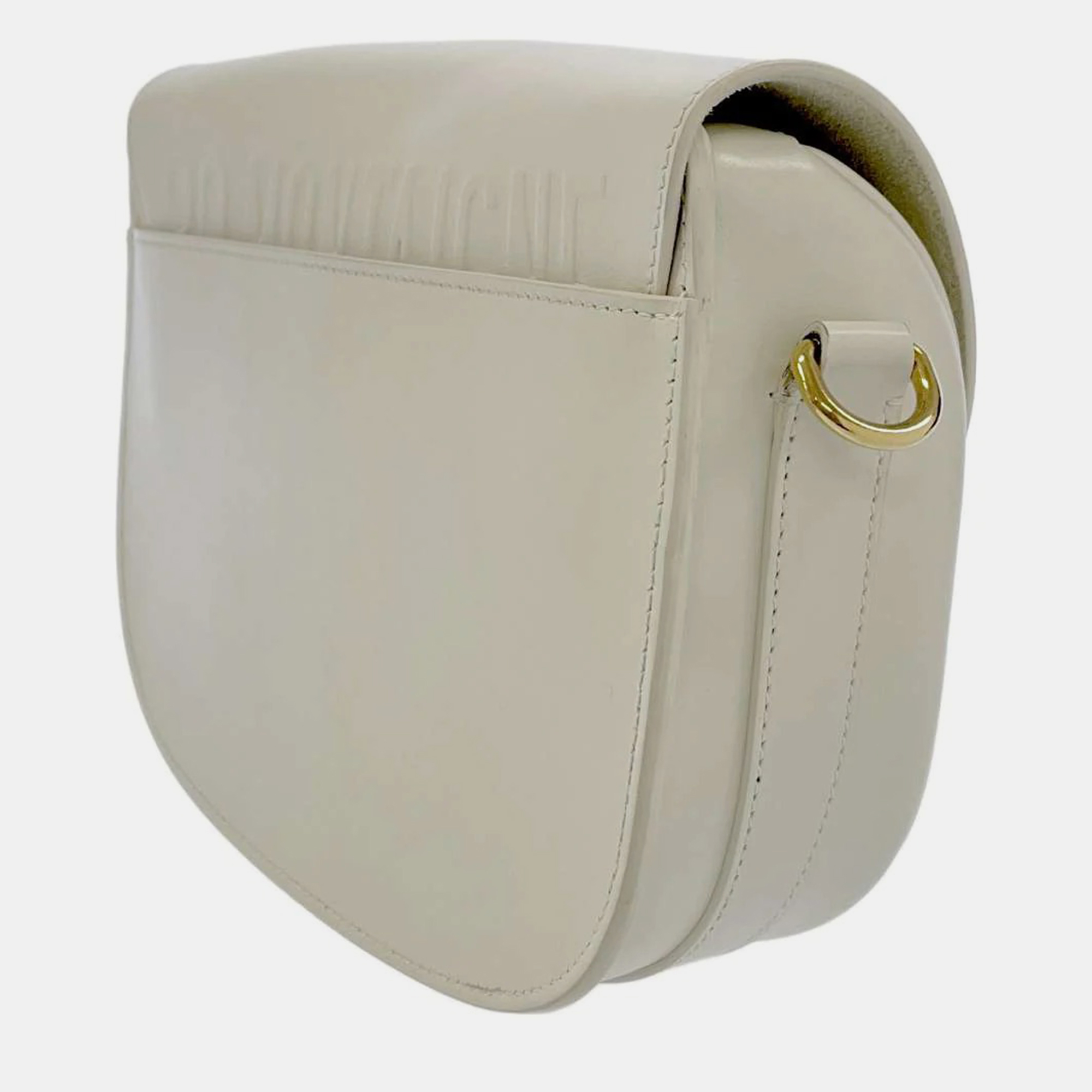 

Dior White Leather Medium Bobby Shoulder Bag
