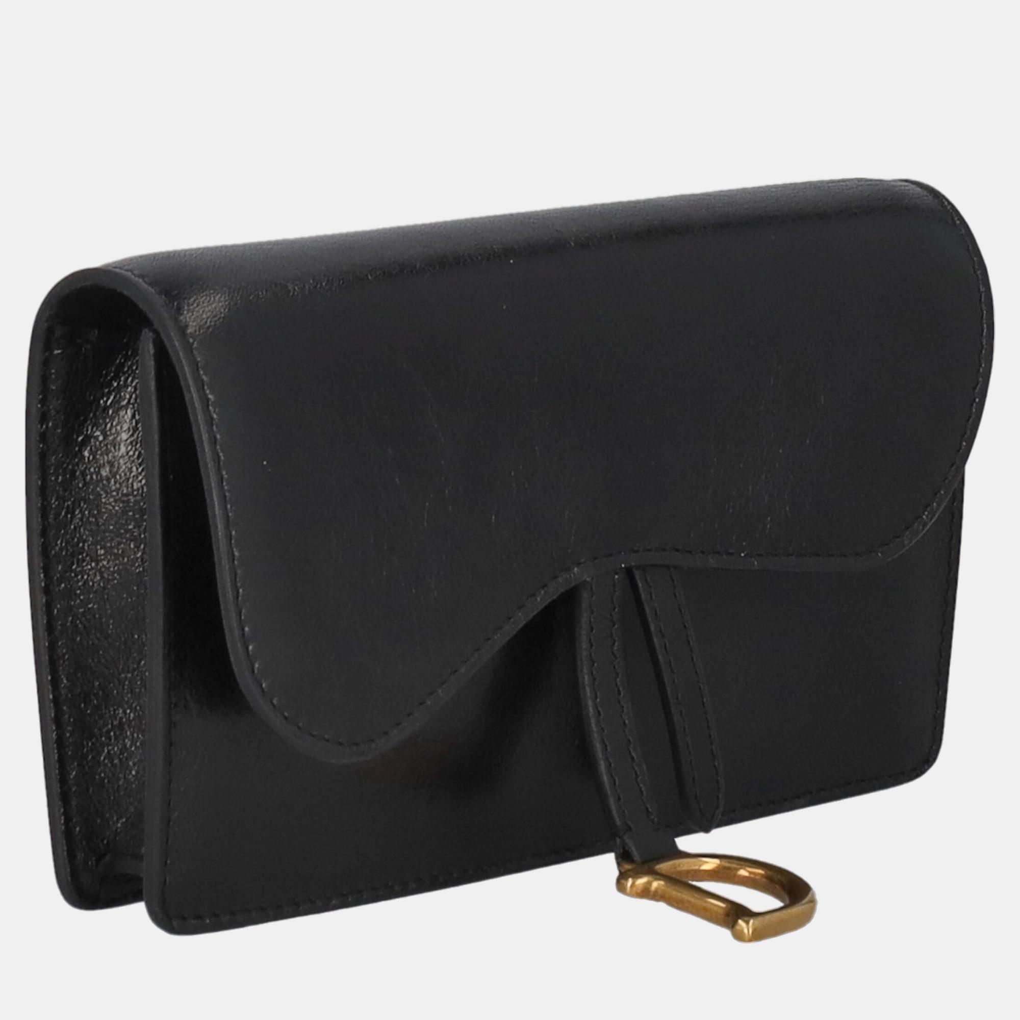 

Dior Saddle - Women's Leather Belt Bag - Black