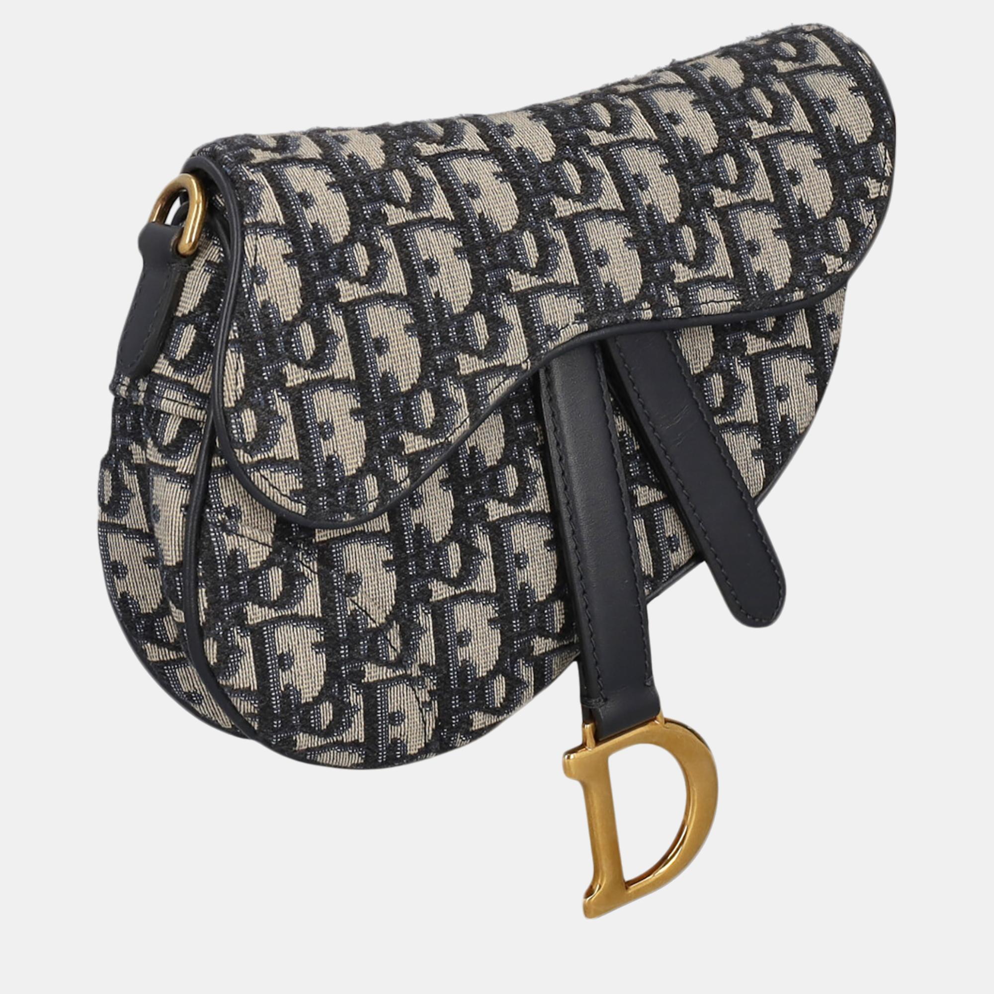 

Dior Saddle - Women's Fabric Belt Bag - Navy, Navy blue