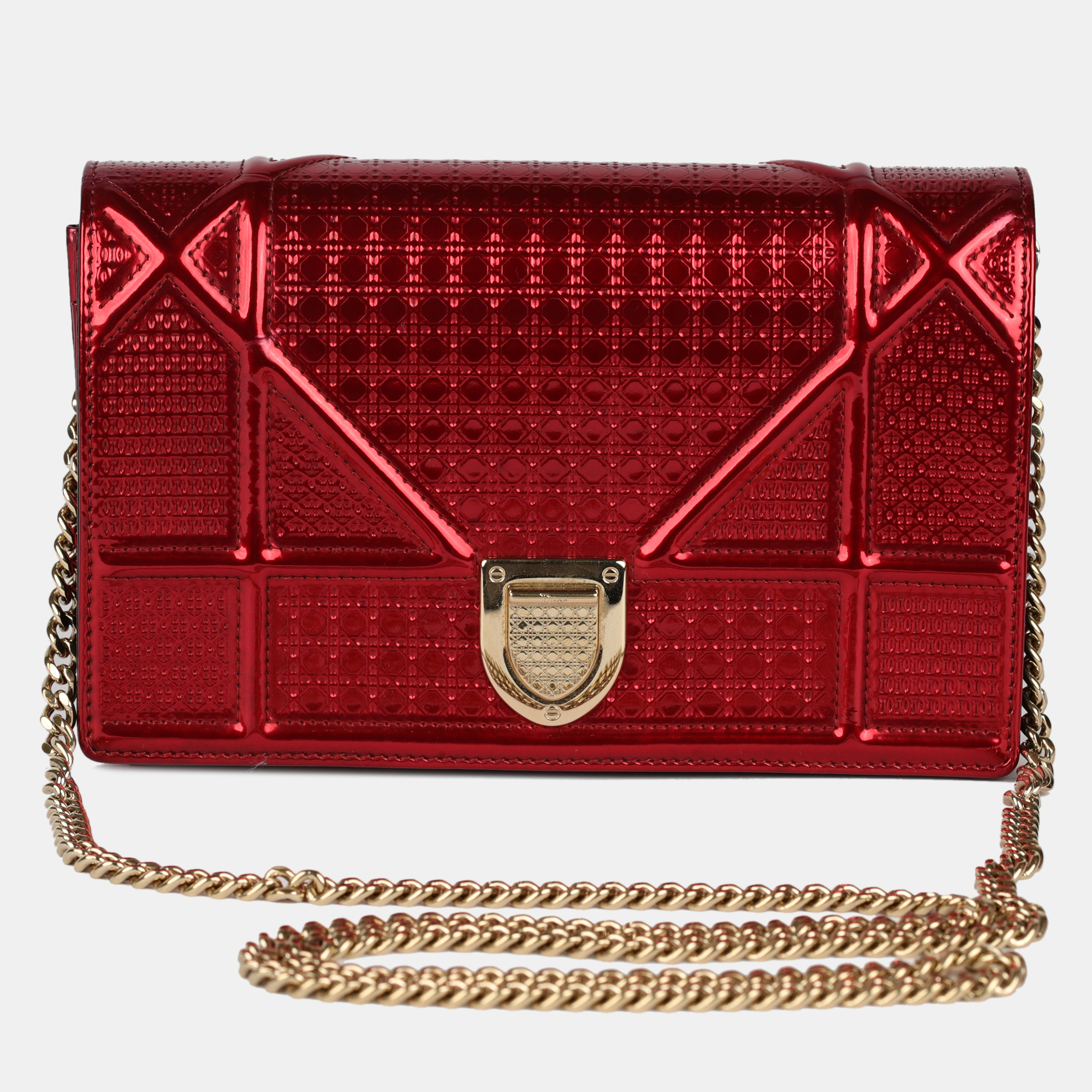 Pre-owned Dior Ama Bag In Red