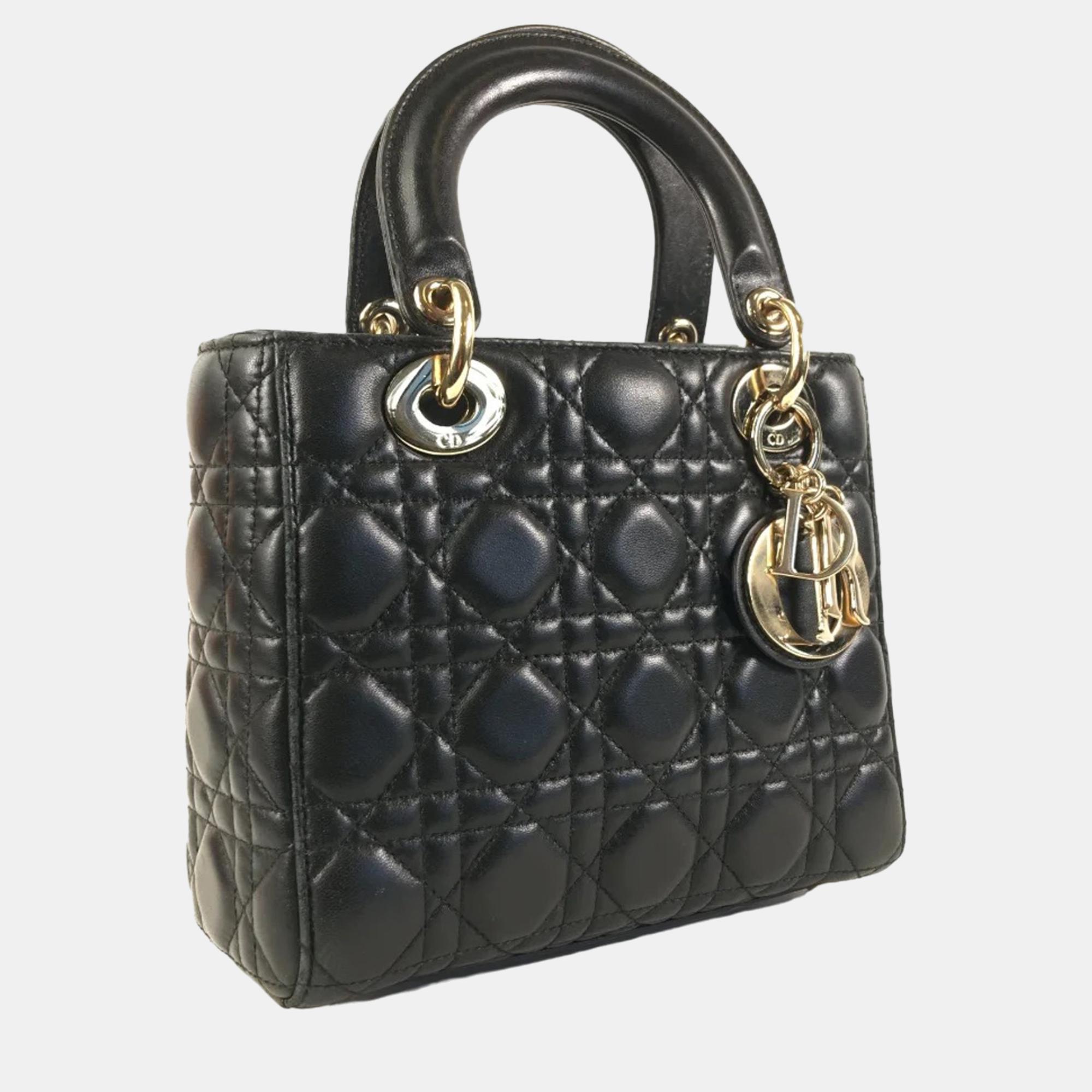 

Dior Black Small Cannage Lady Dior My ABCDior