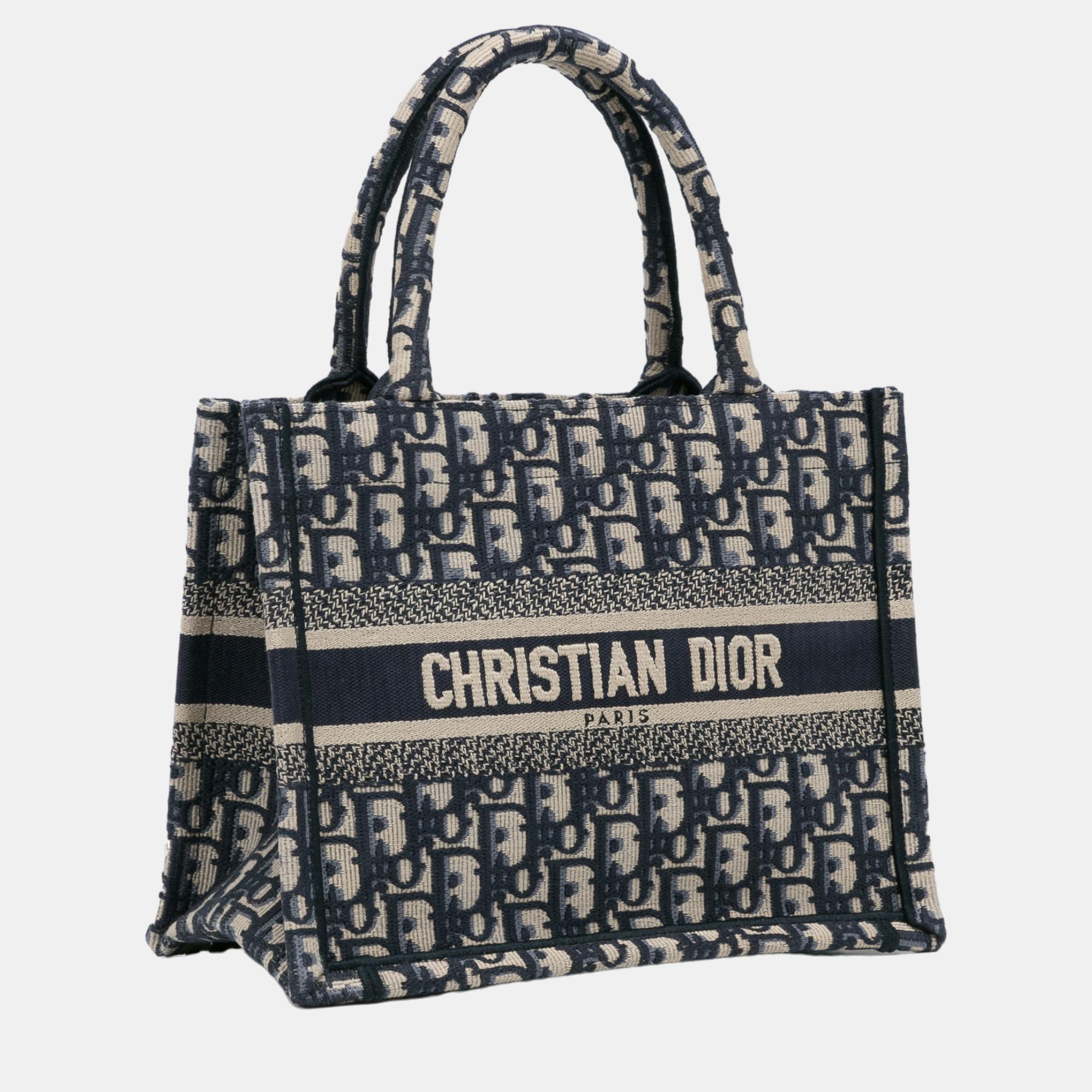 

Dior Blue Small Oblique Book Tote