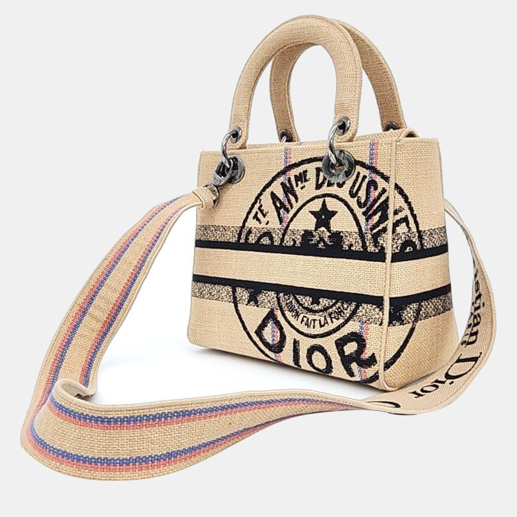 

Christian Dior D-LITE Lady Bag Medium, Beige