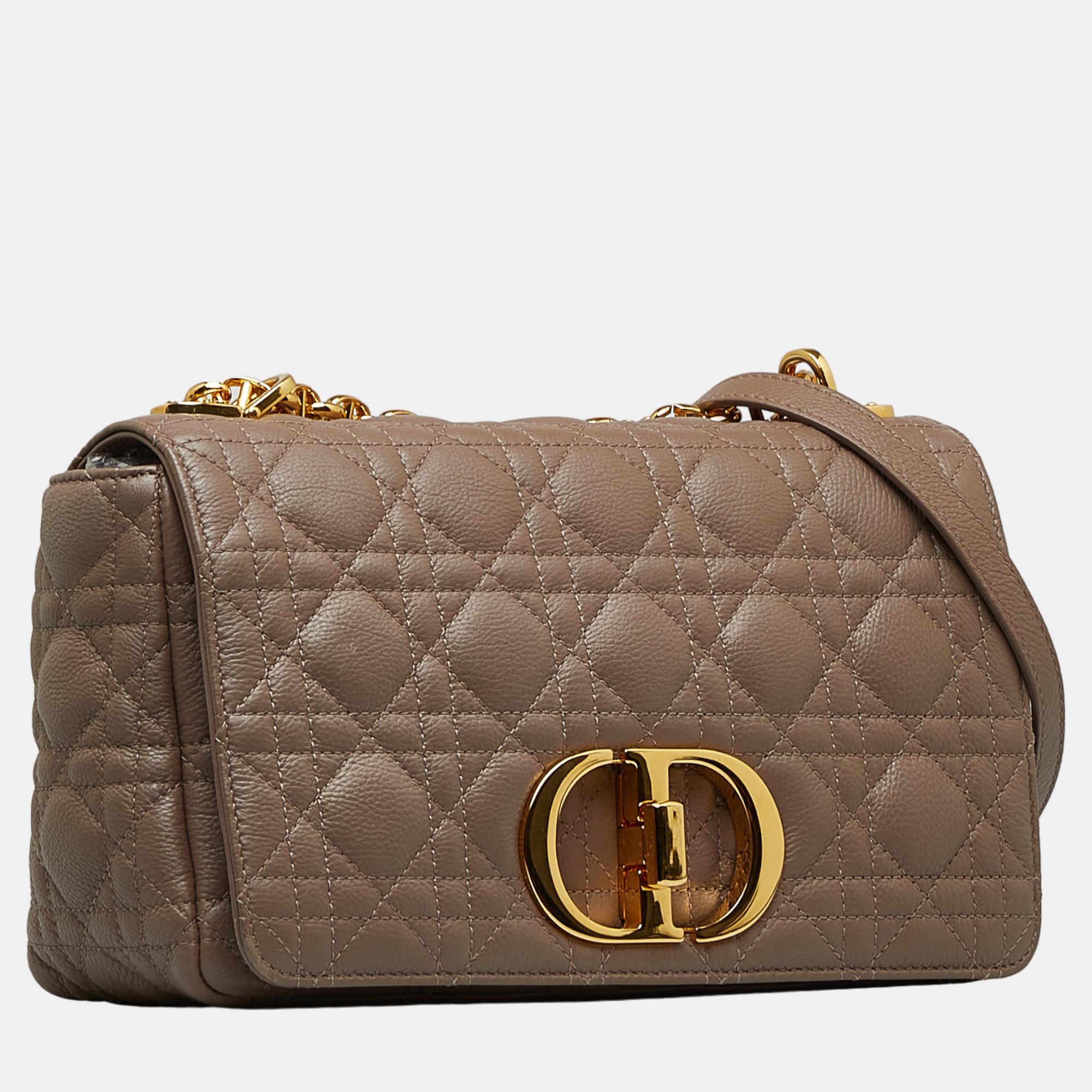 

Dior Brown Medium Cannage Caro