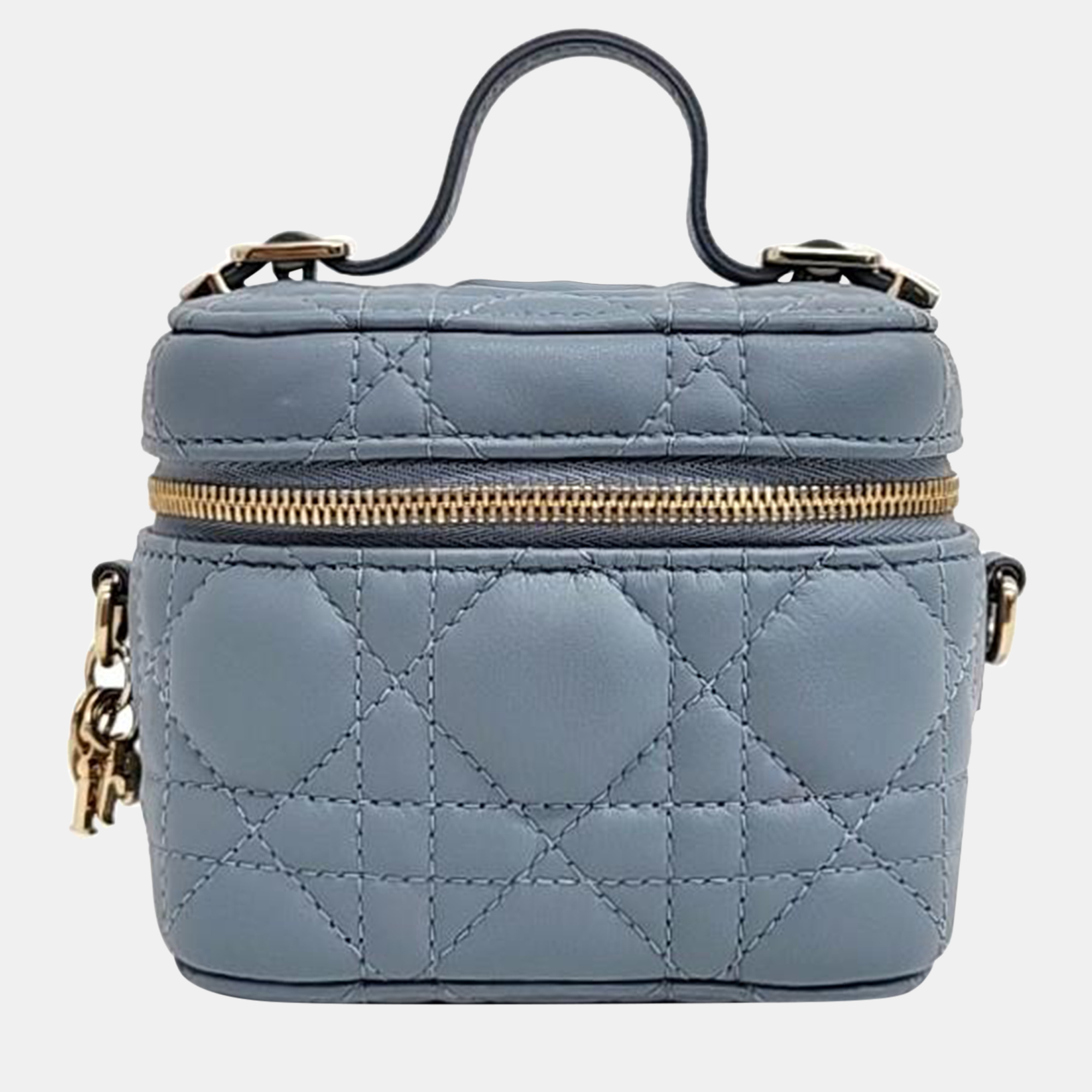 

Christian Dior Cannage Micro Vanity Bag, Blue