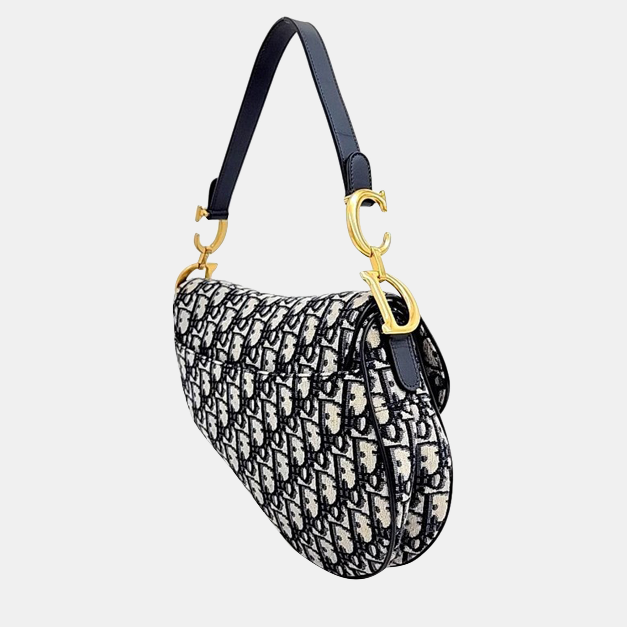 

Christian Dior Saddle Strap Bag, Navy blue