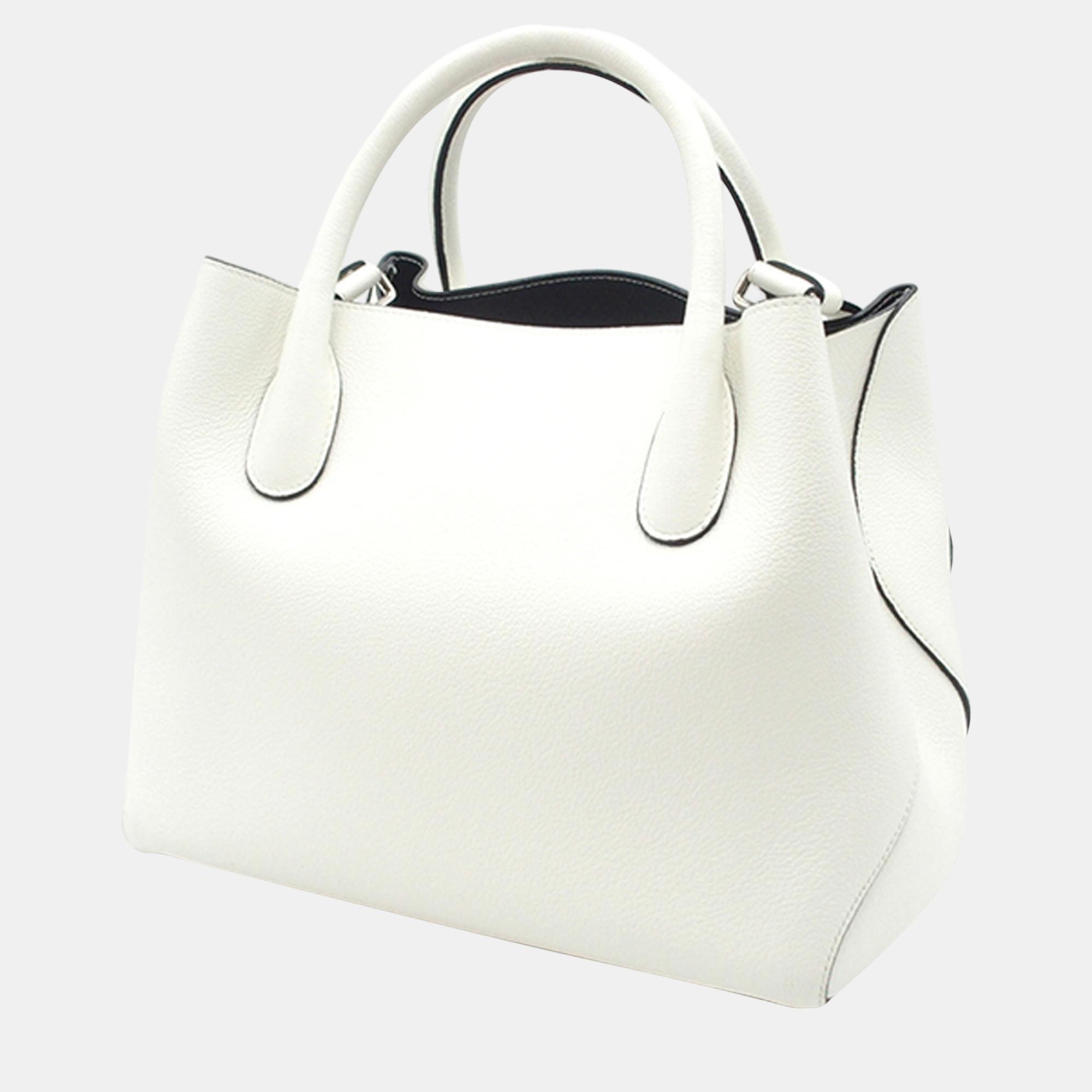 

Dior White Large Open Bar Tote