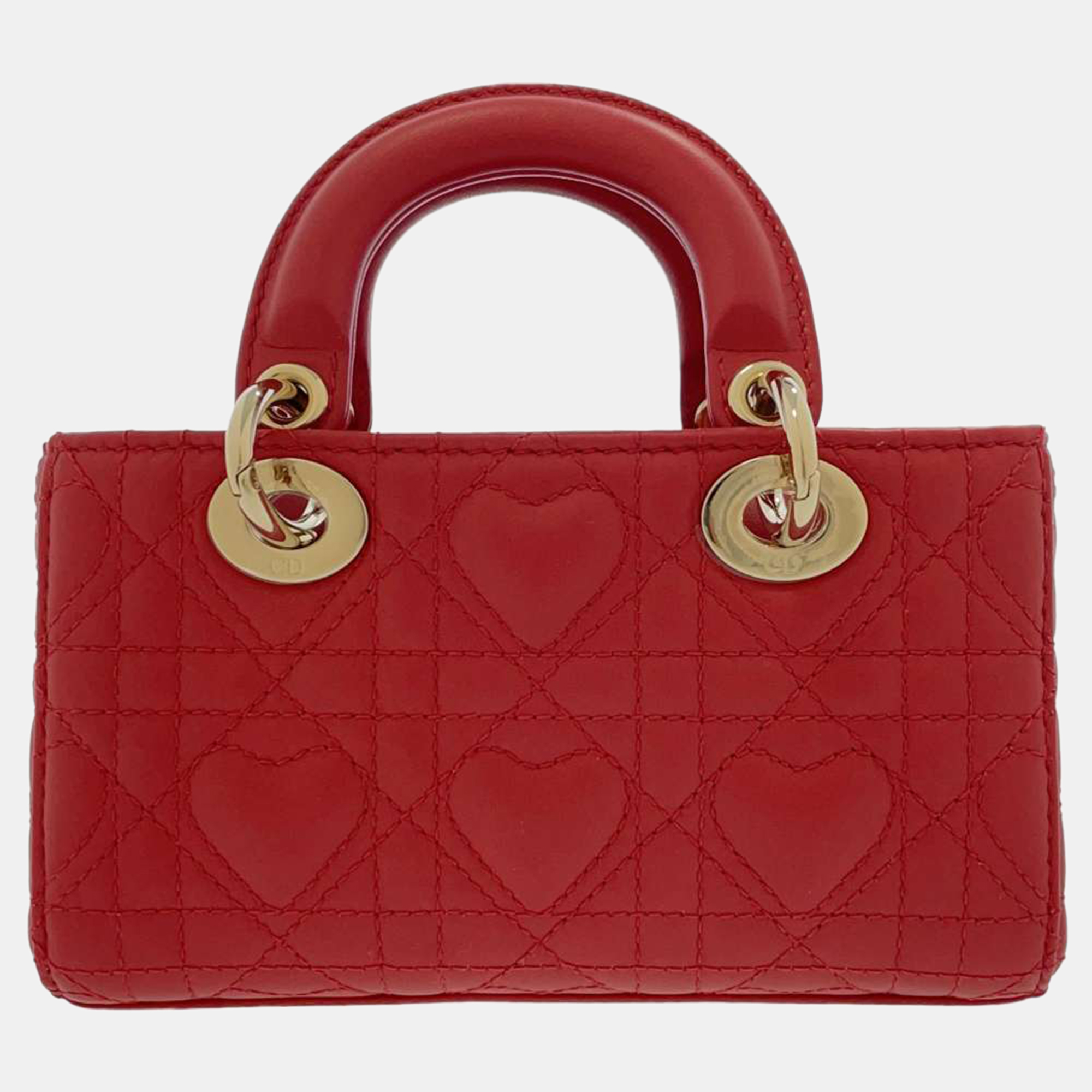 

Dior Red Leather Lady D-Joy Micro Bag