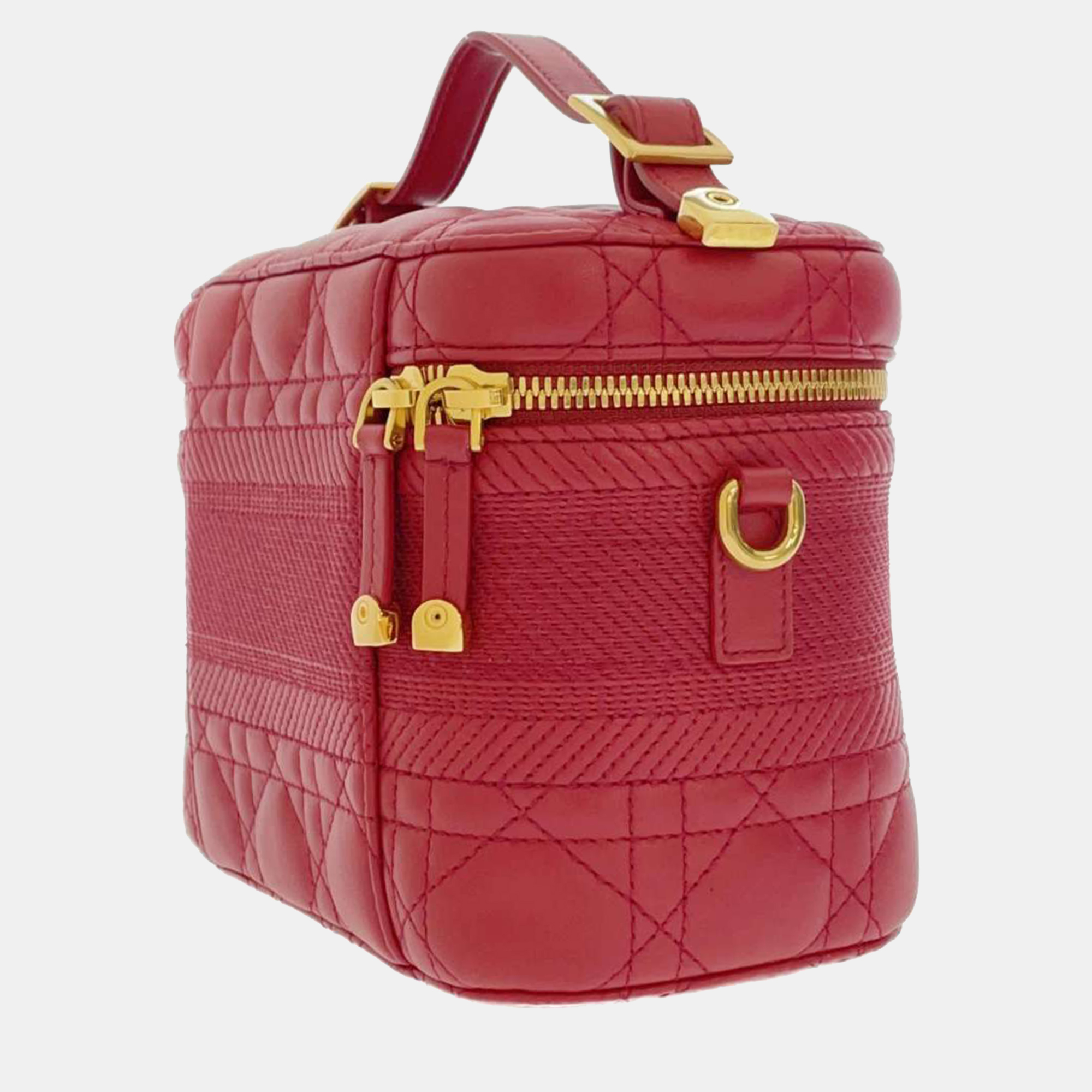 

Dior Red Leather DiorTravel Vanity Bag