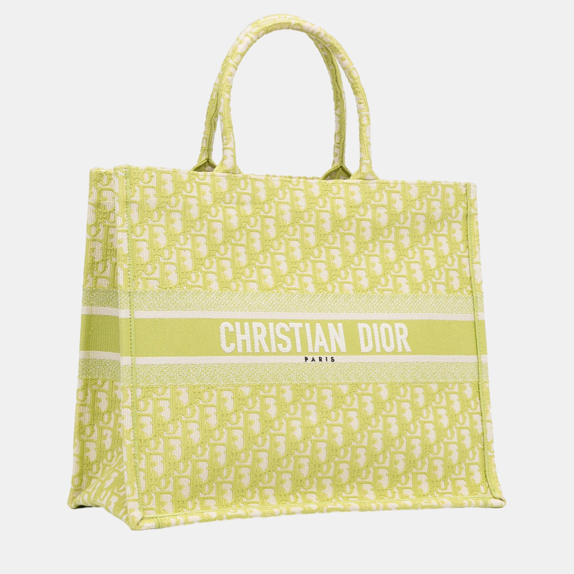 

Dior Green Oblique Book Tote