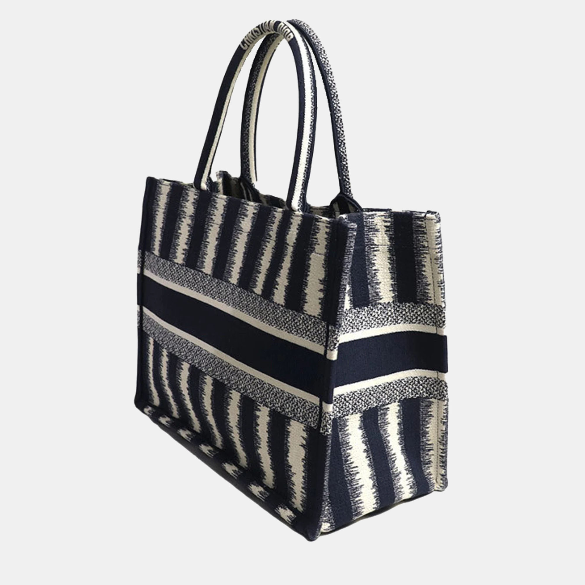 

Dior Blue Canvas Medium Book Tote Bag