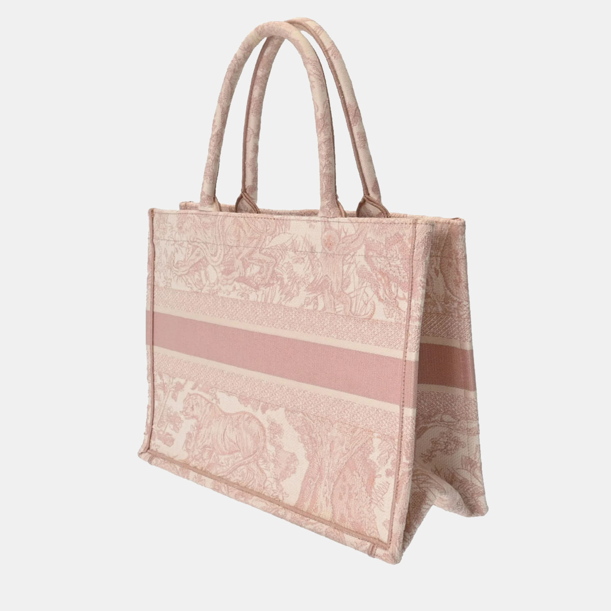 

Dior Pink Jacquard Toile de Jouy Book Tote Bag