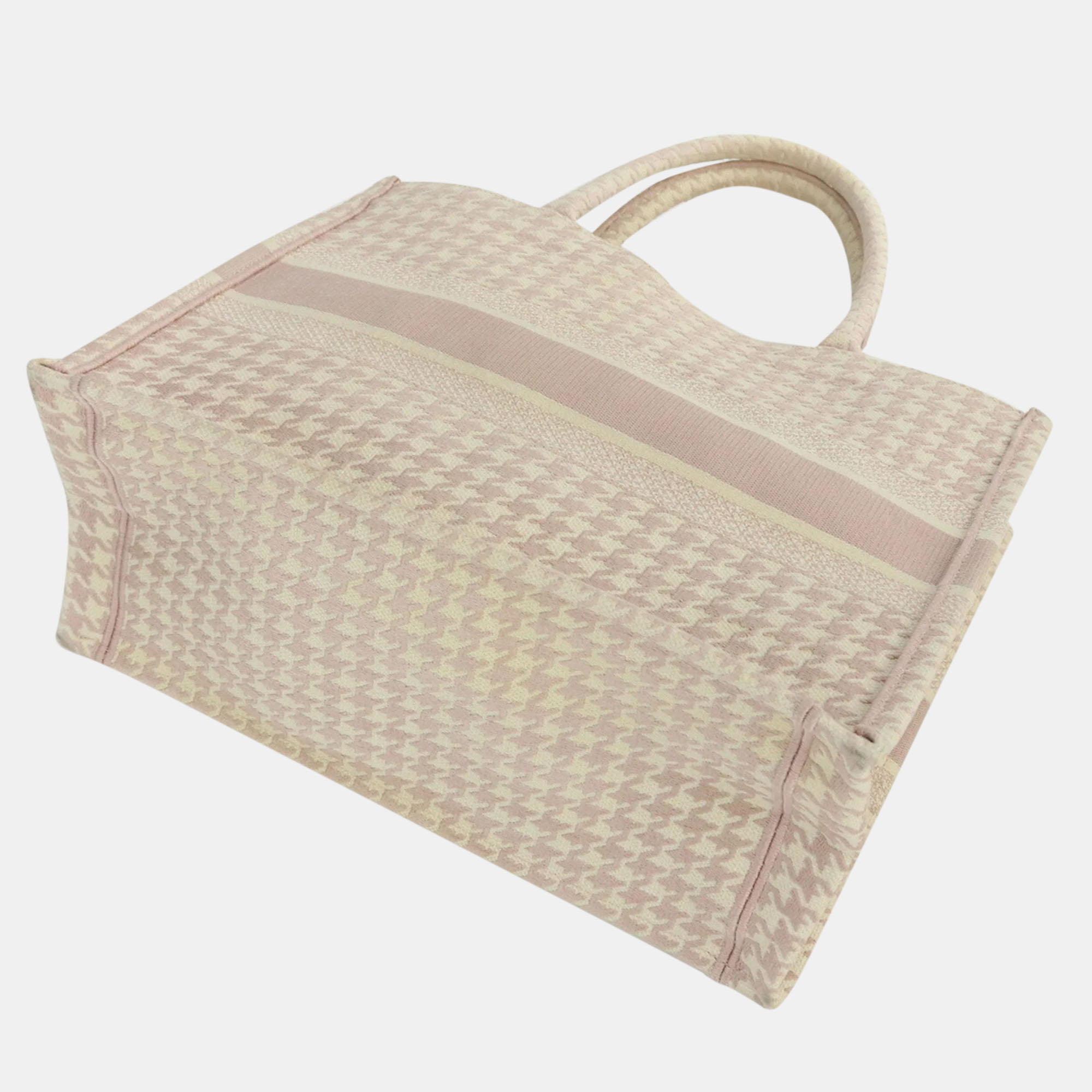 

Dior Pink Jacquard Medium Book Tote Bag