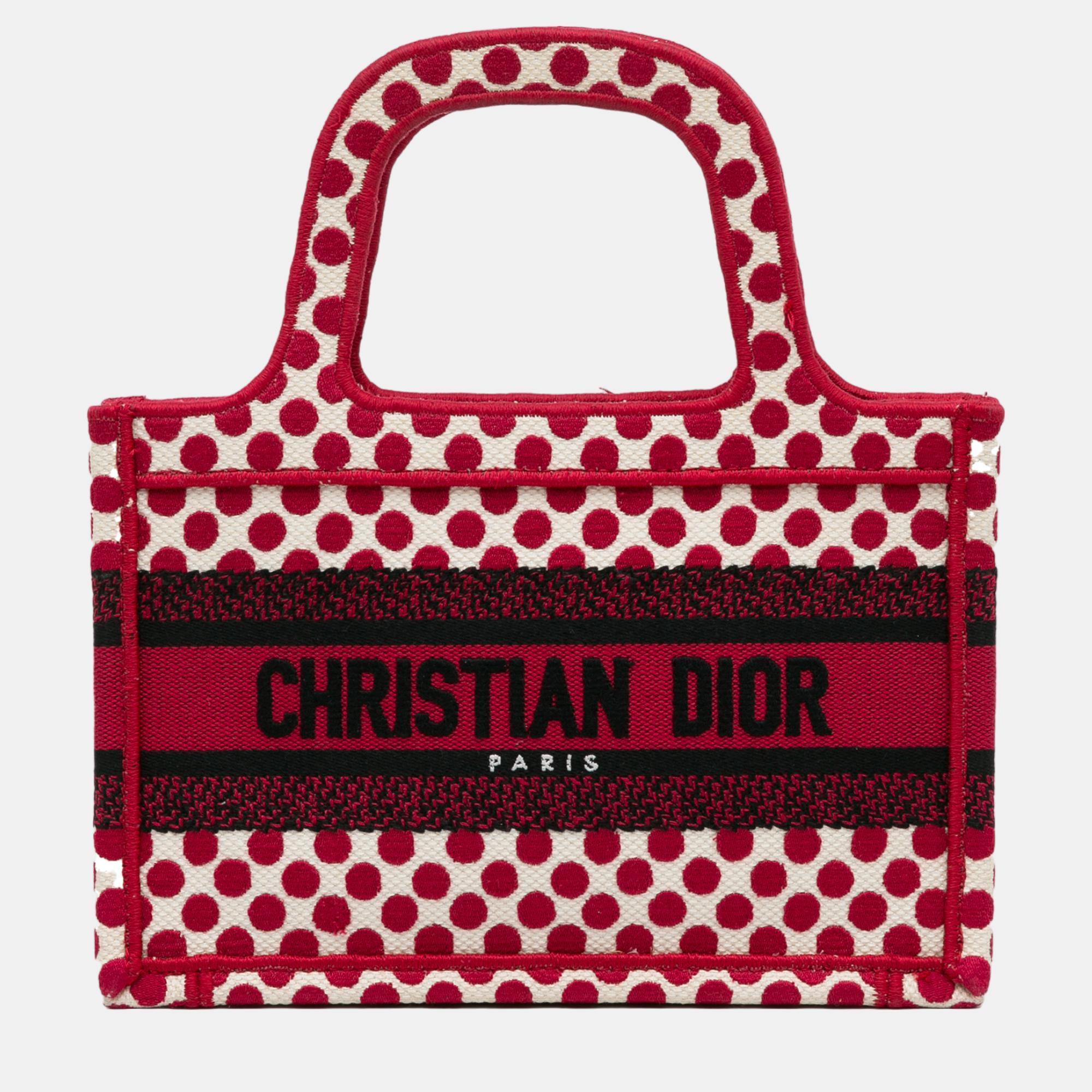 Pre-owned Dior Amour Book Tote In Red
