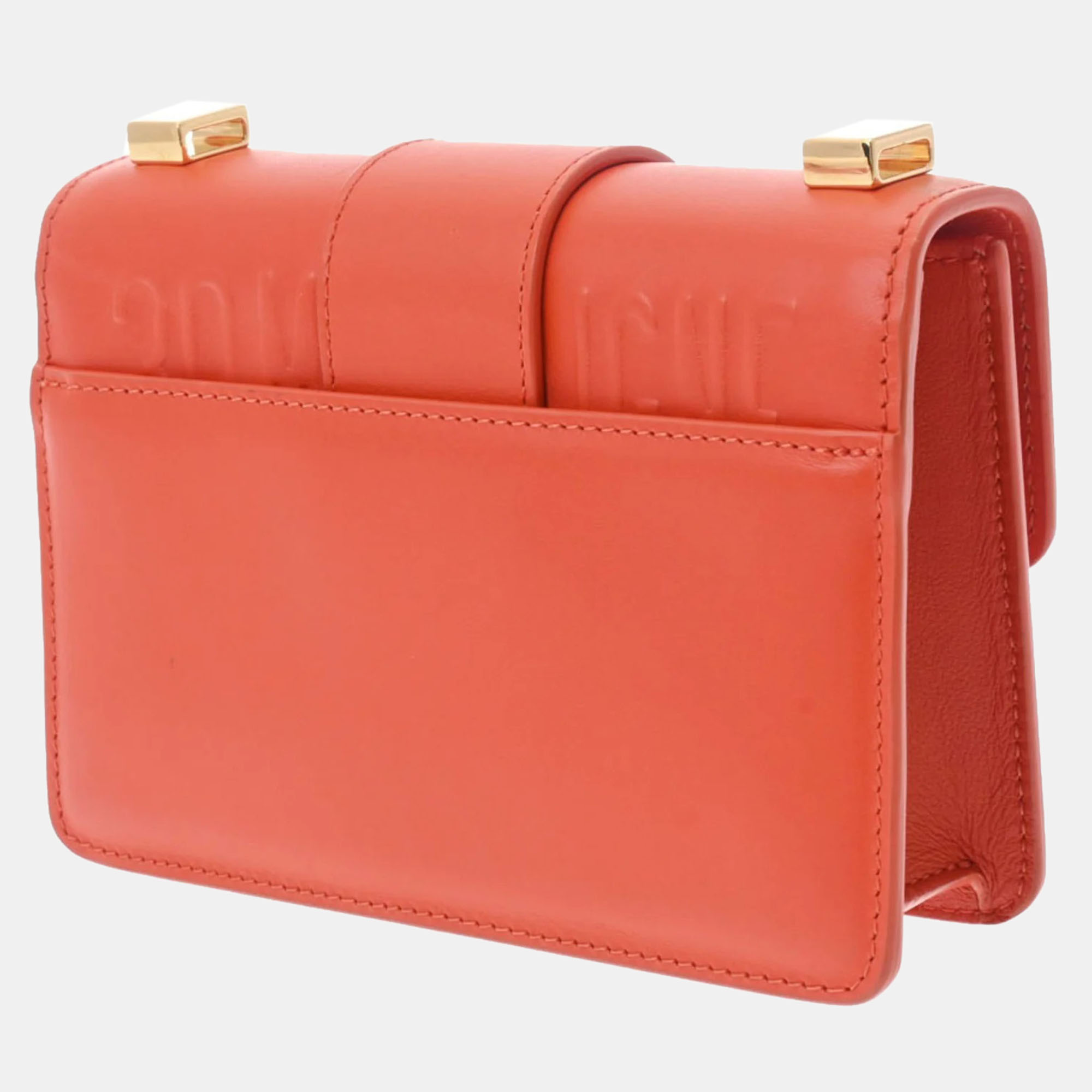 

Dior Orange Leather Micro 30 Montaigne Shoulder Bag