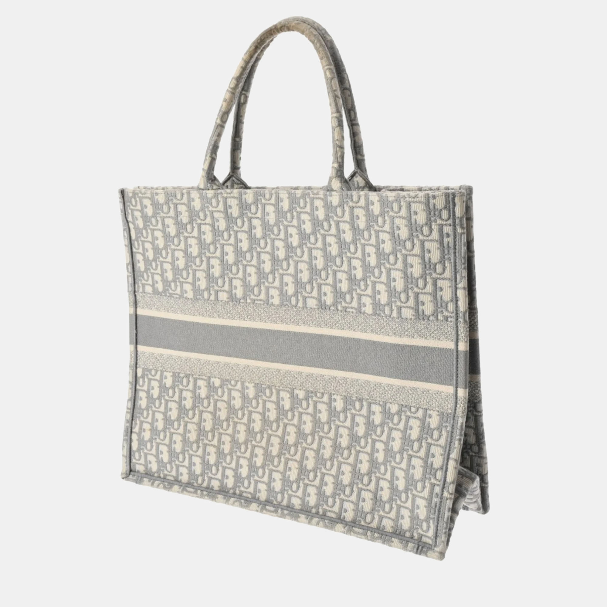 

Dior Grey Oblique Canvas Large Book Tote Bag