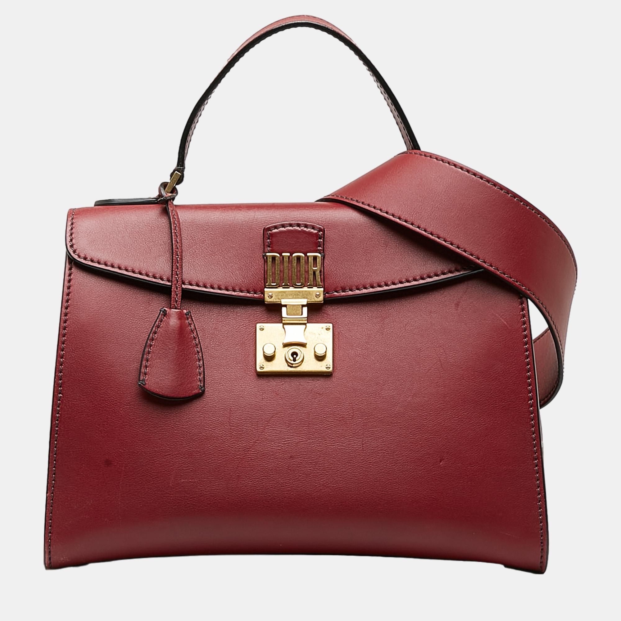 

Dior Red DiorAddict Top Handle Bag