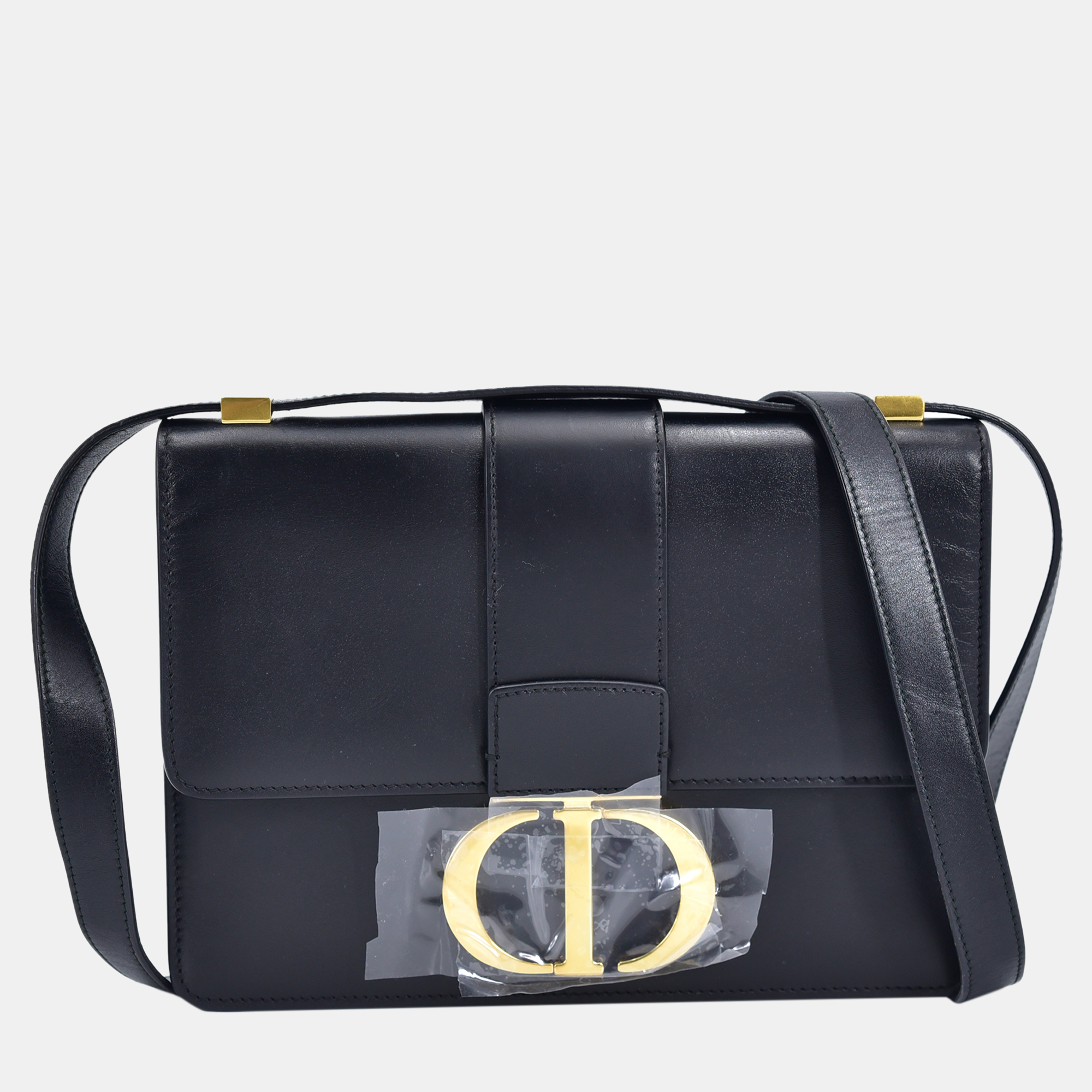 

Dior Black Leather 30 Montaigne Shoulder Bag