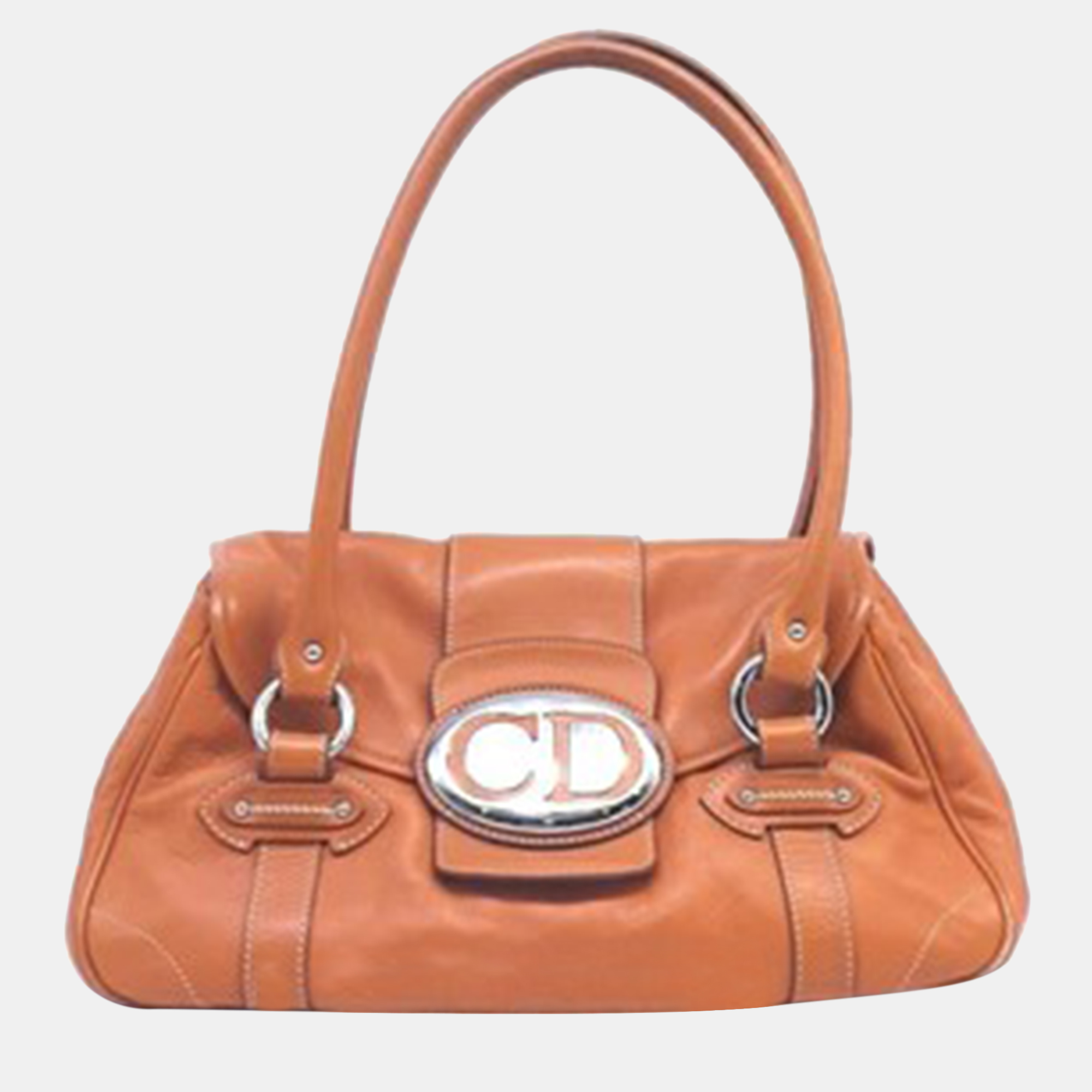 Pre-owned Dior Christian  Shoulder Bag In Orange