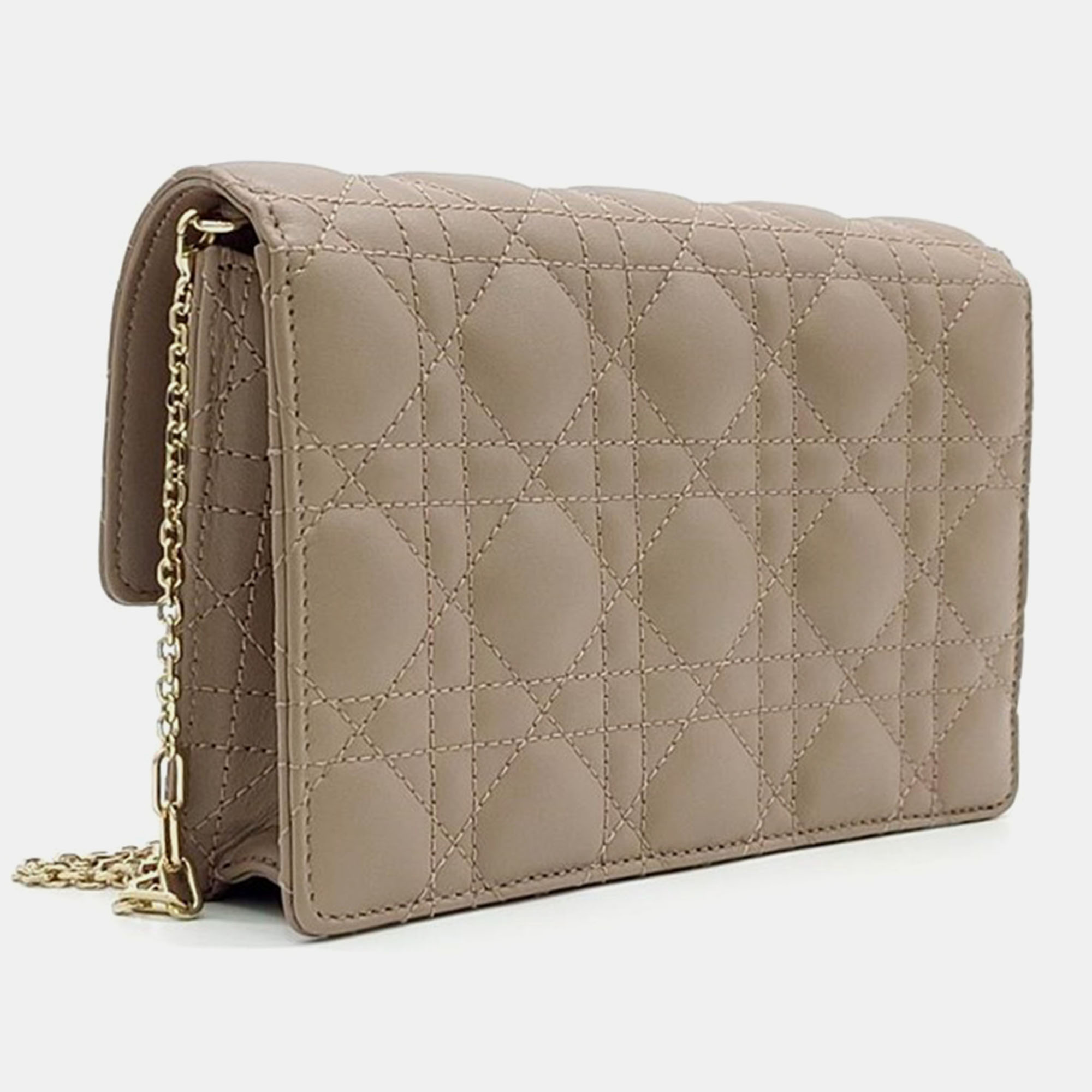 

Christian Dior Lady Dior Chain Bag, Brown