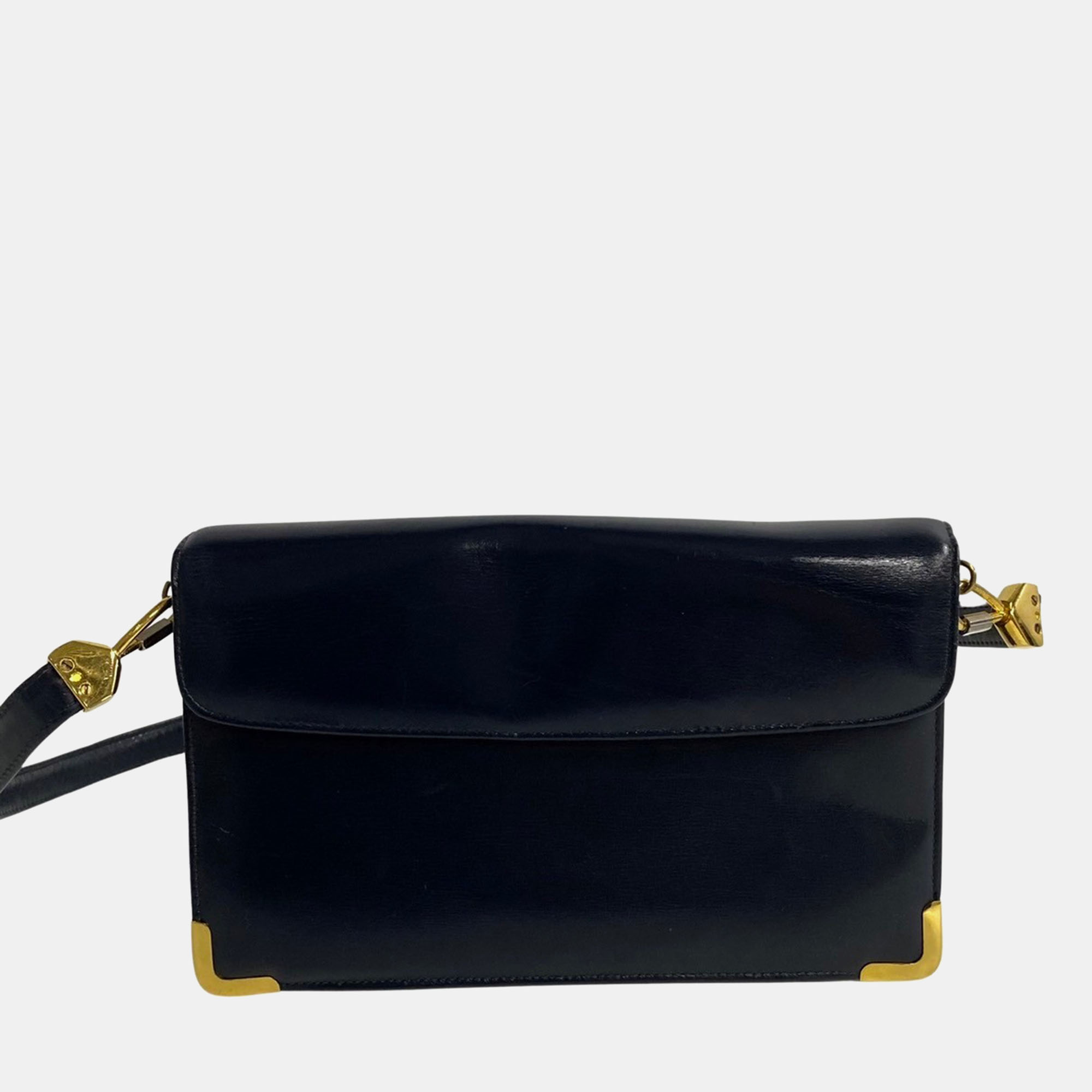 

Christian Dior Black Leather Shoulder Bag