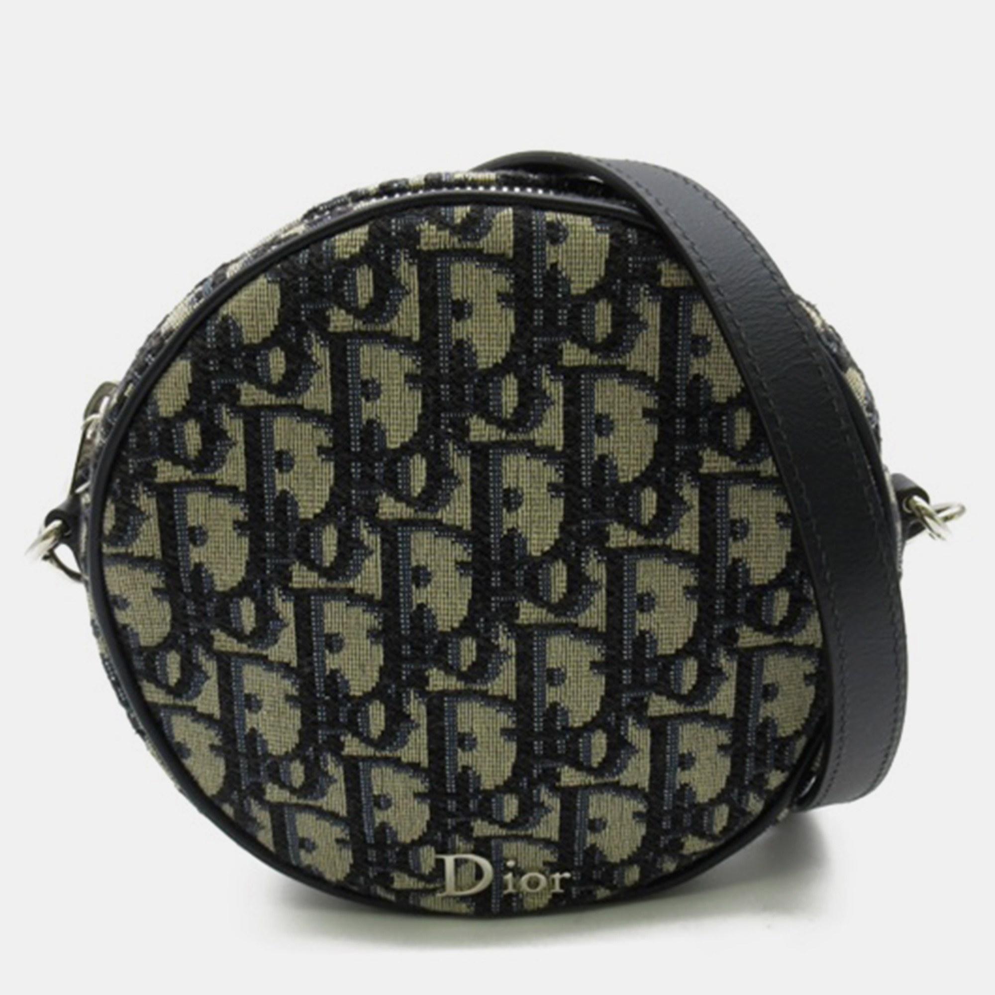 

Dior Blue Canvas Oblique Round Crossbody Bag