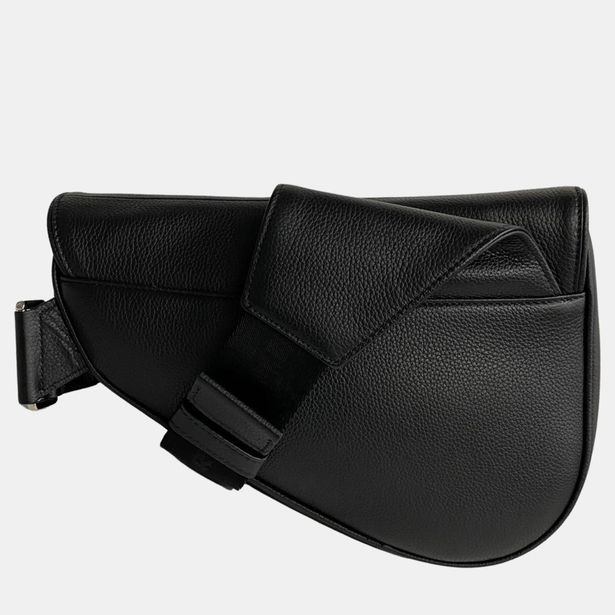 

Dior Black Leather Leather Saddle Bag