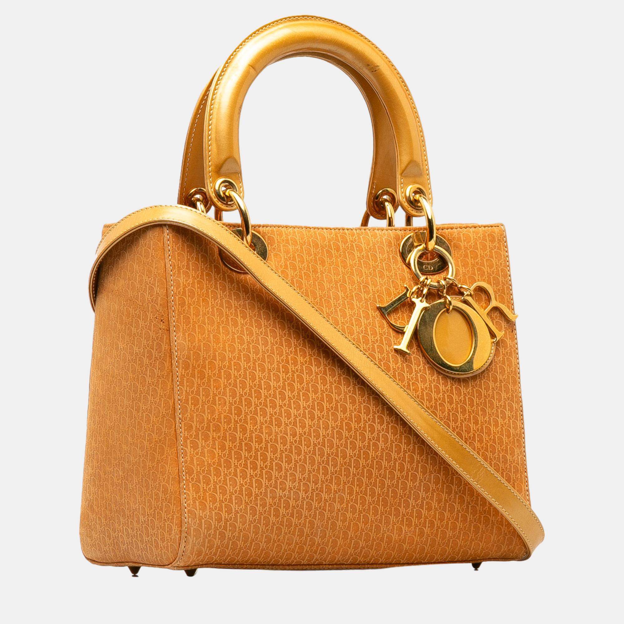 

Dior Brown Medium Suede Diorissimo Lady Dior