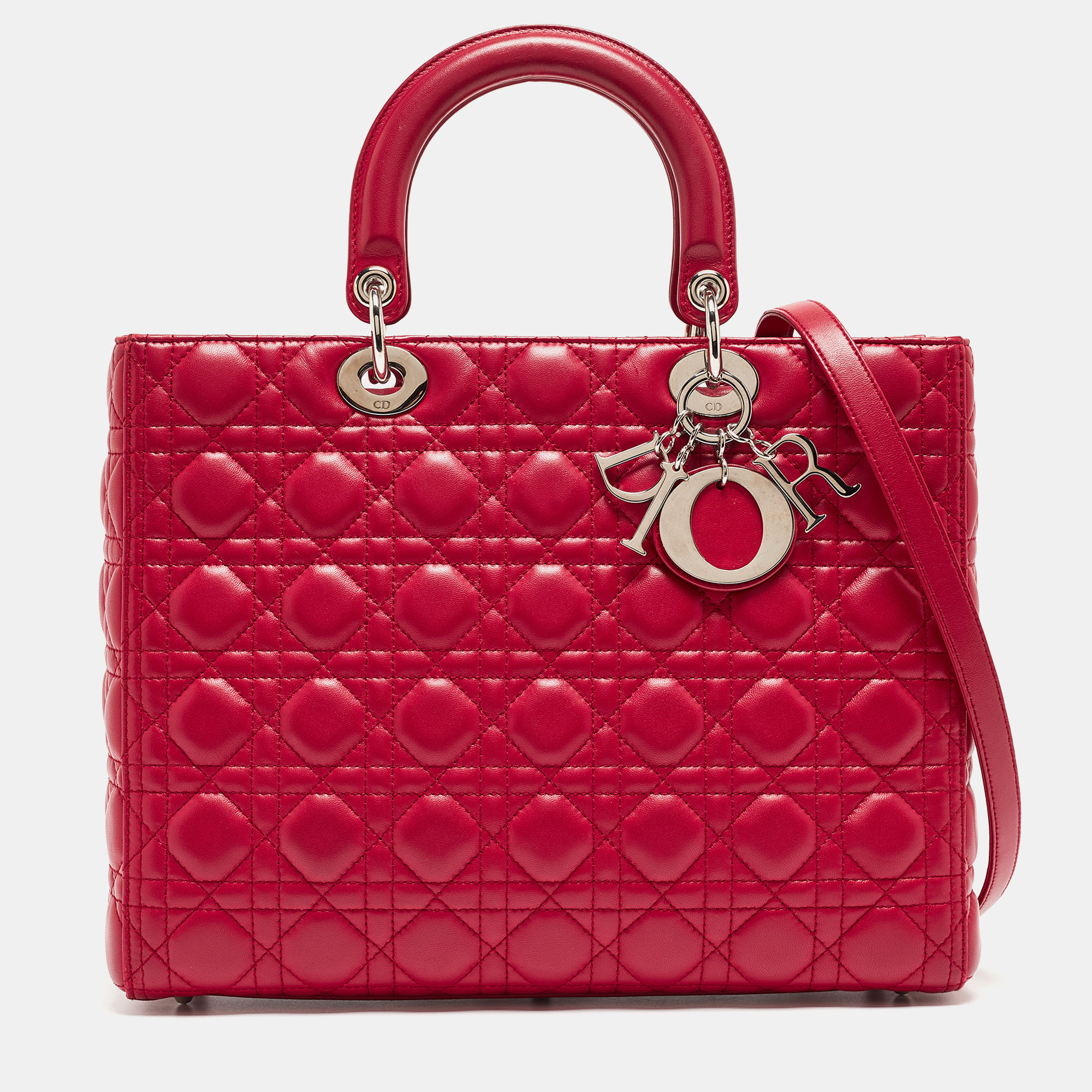 Pre-owned Dior Tote In Red