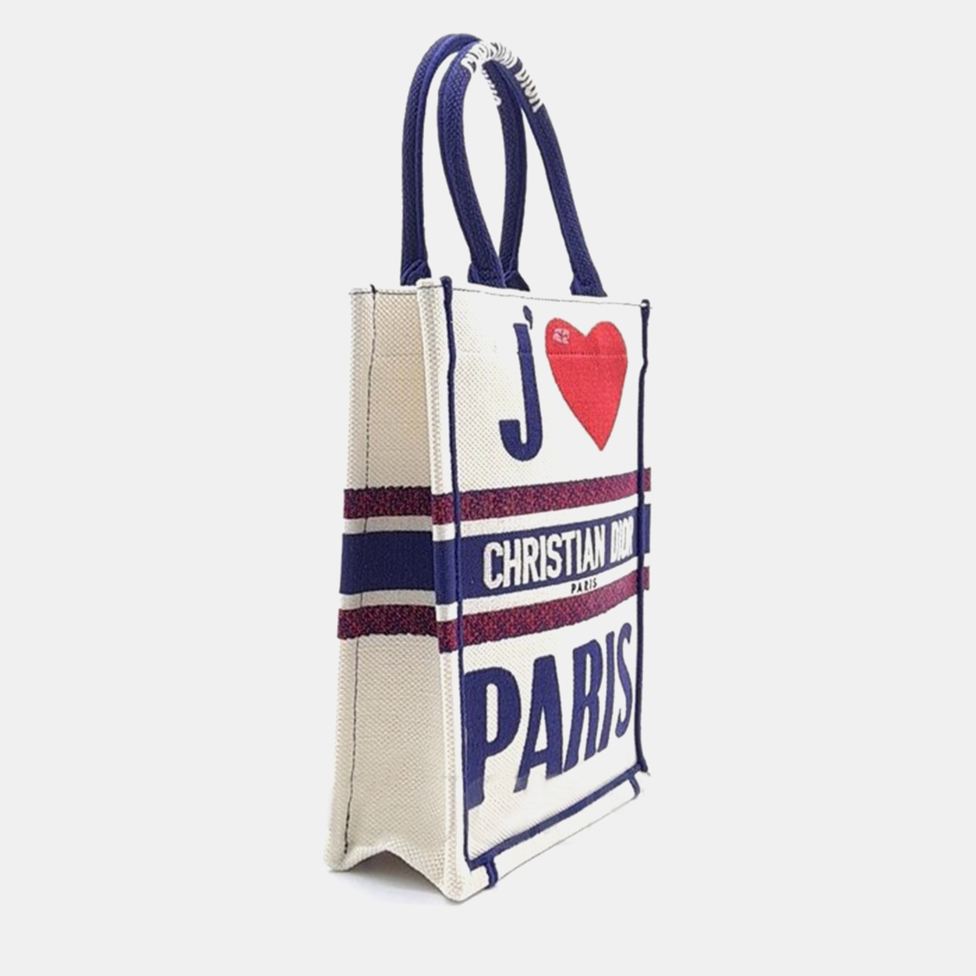 

Christian Dior Mini Book Tote Vertical Bag M1272ZRGW, Cream