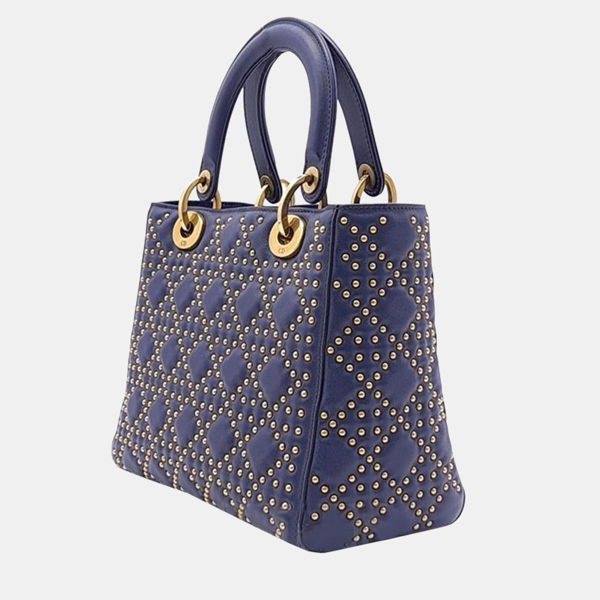 

Christian Dior Studded Lady Bag, Blue