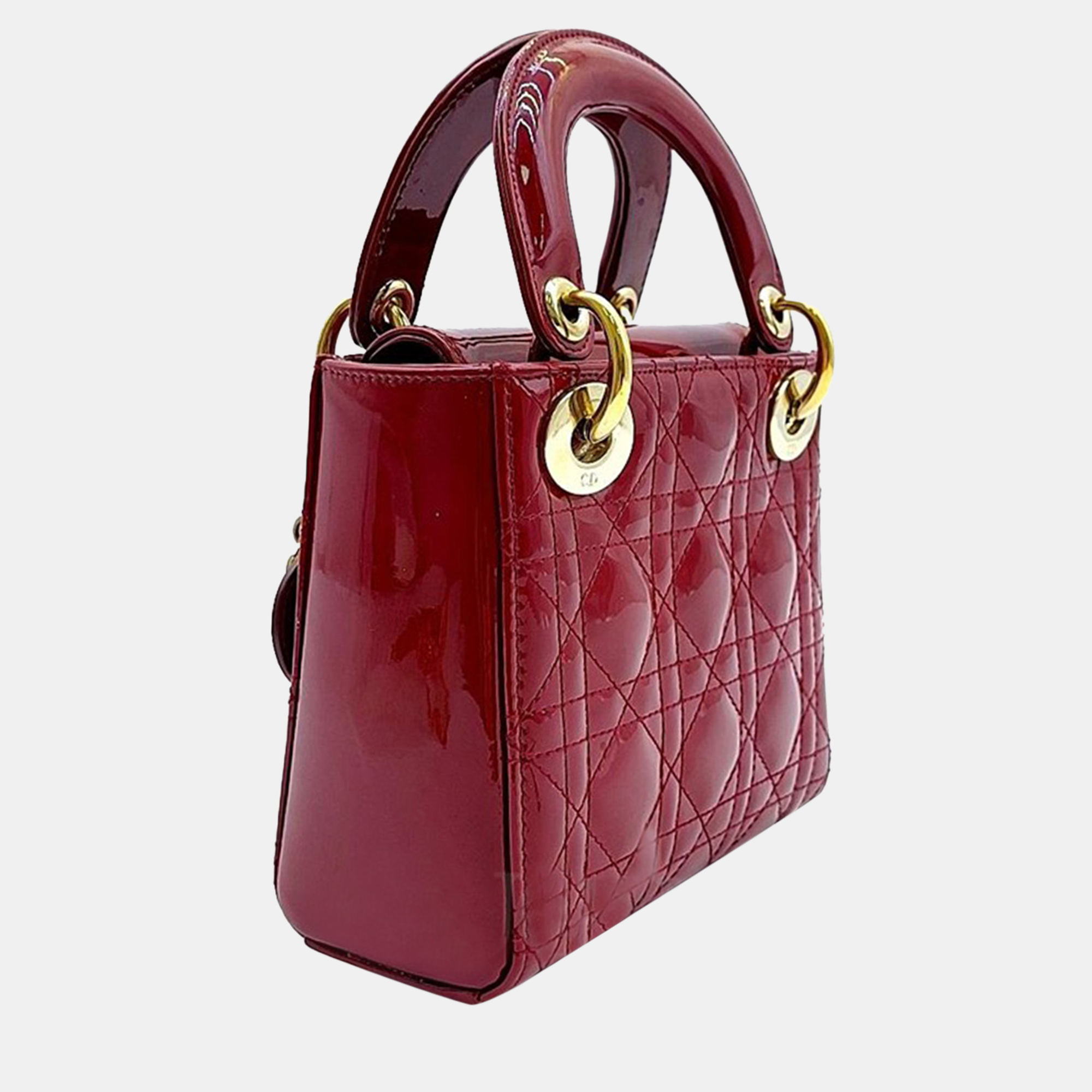 

Christian Dior Patent Lady Bag Mini, Red