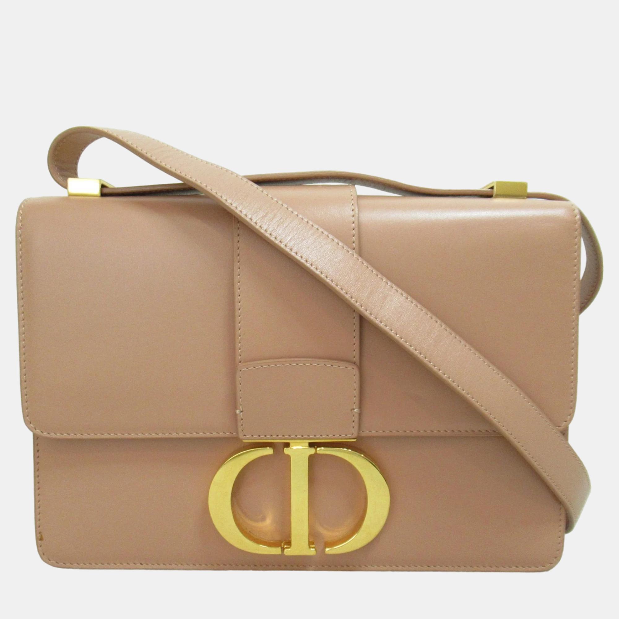 

Dior Pink Leather 30 Montaigne Shoulder Bag