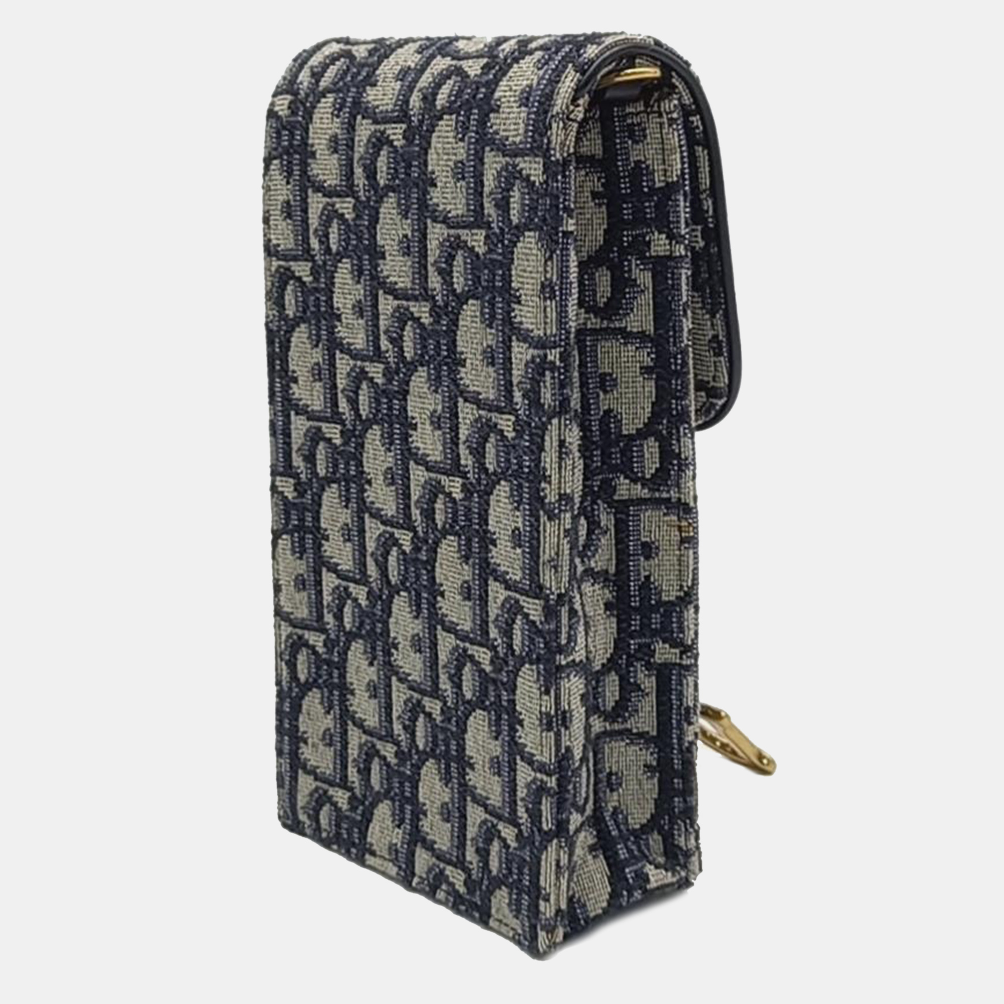 

Christian Dior Oblique Saddle Chain Crossbody Bag S5641CTZQ, Navy blue