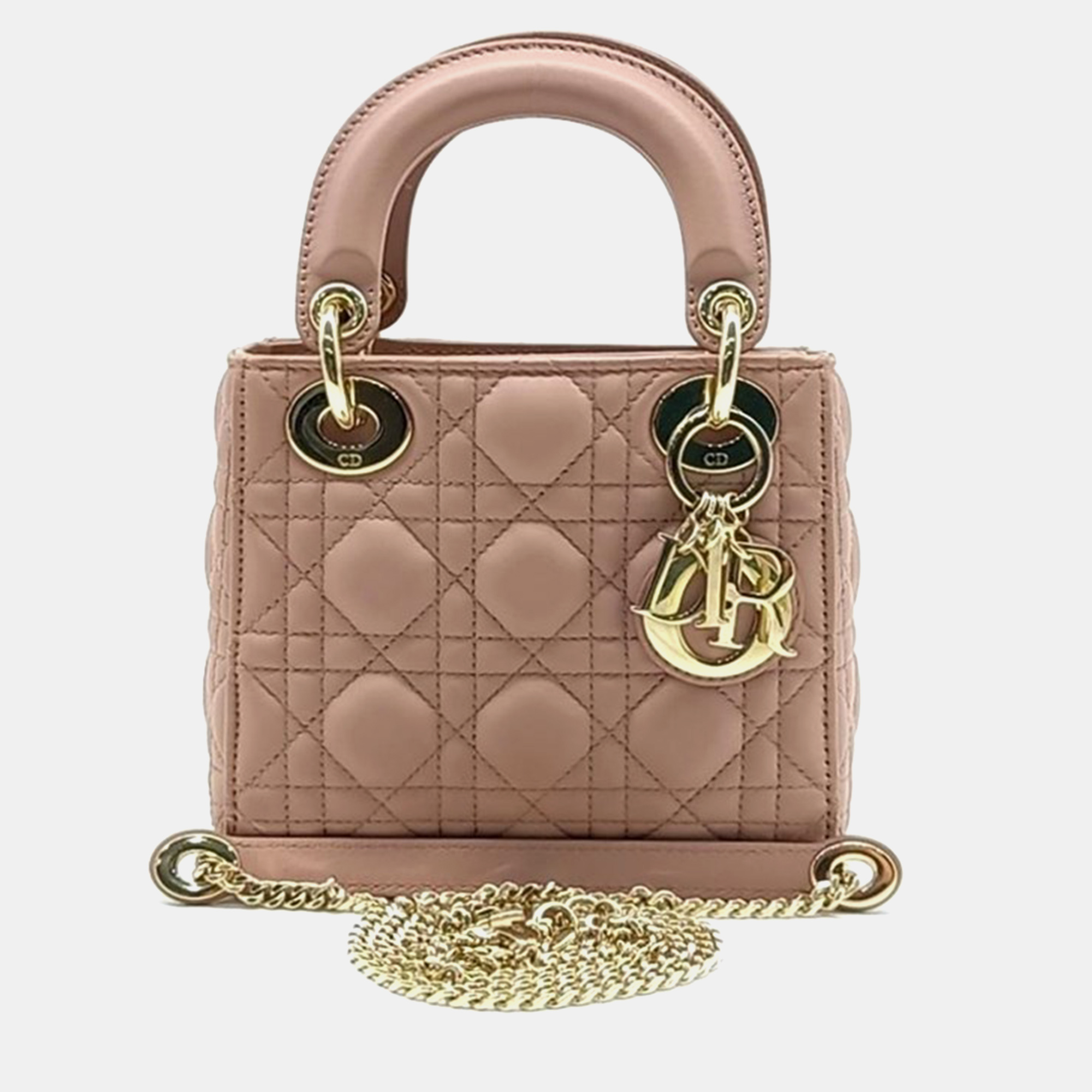

Christian Dior Cannage Lady Bag Mini M0505OCAL Bag, Pink