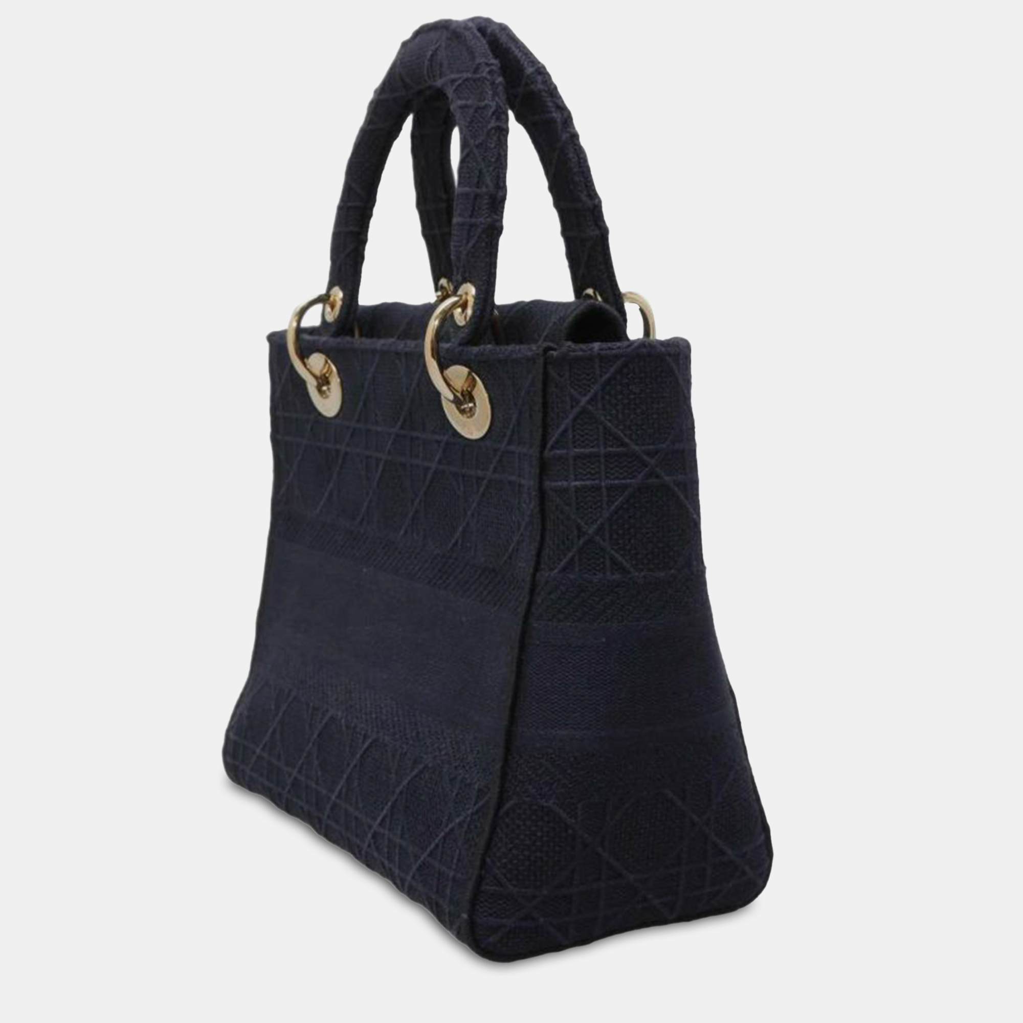 

Dior Medium Cannage Lady D-Lite, Navy blue