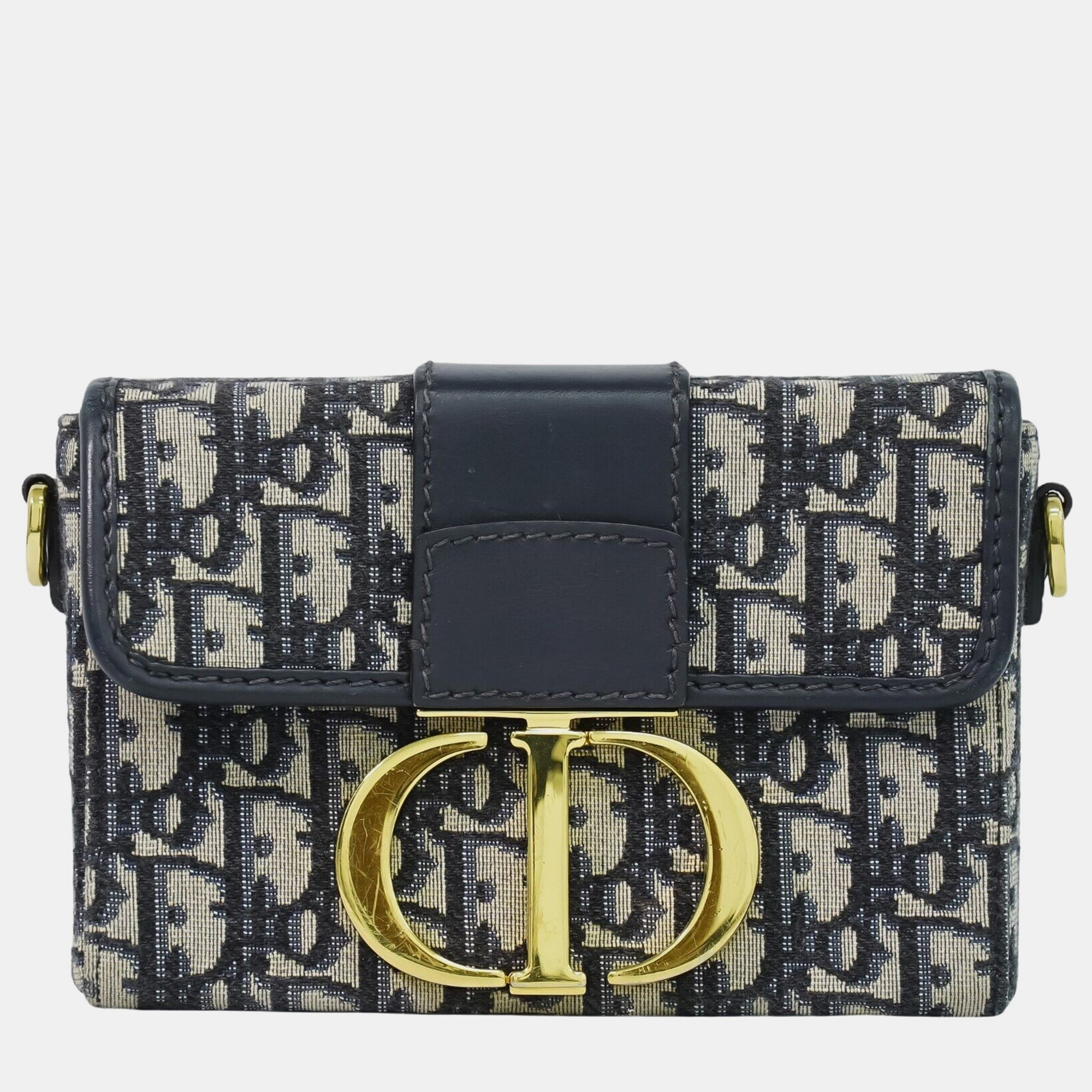 

Dior Blue Oblique 30 Montaigne Box Bag