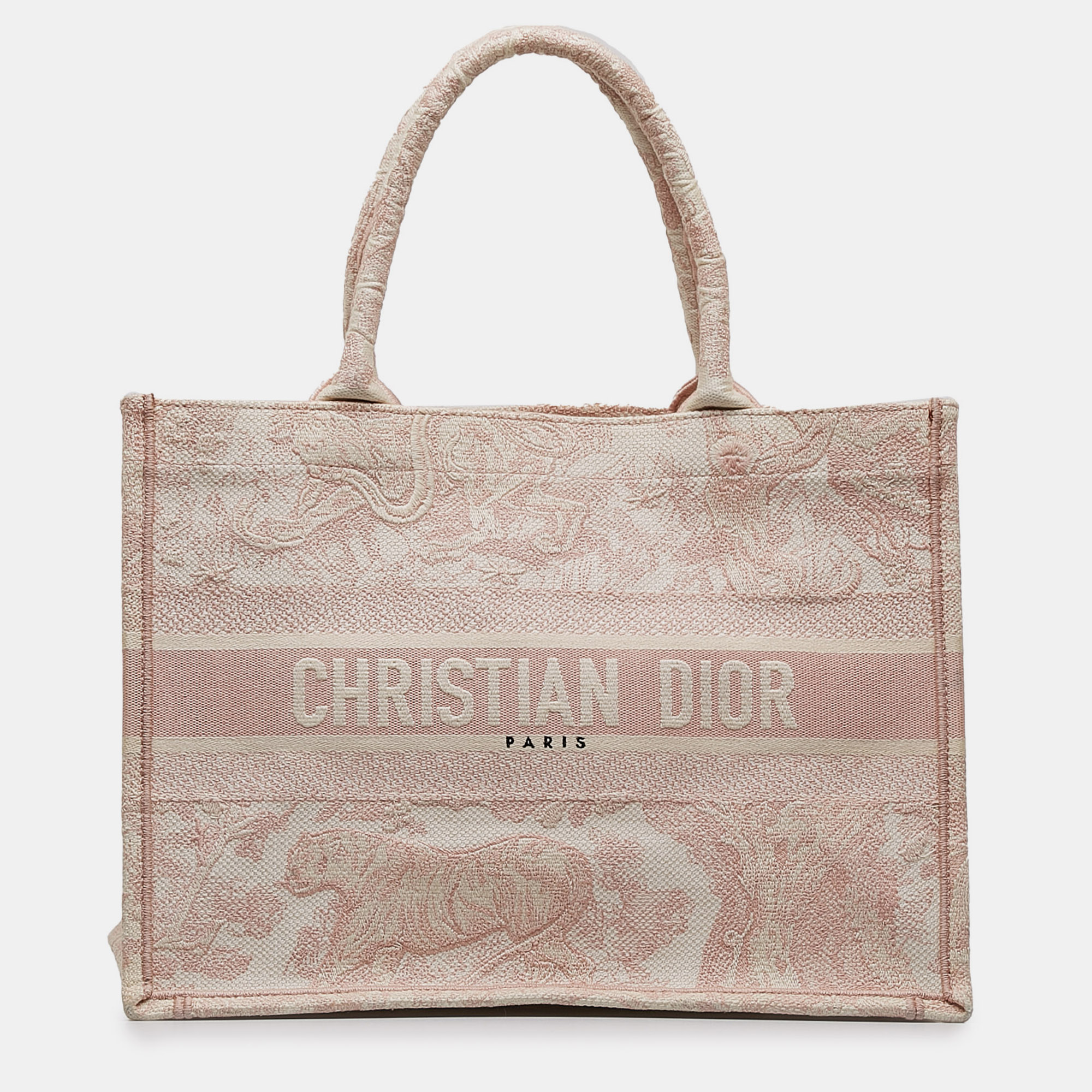 

Dior Medium Toile de Jouy Book Tote, Pink