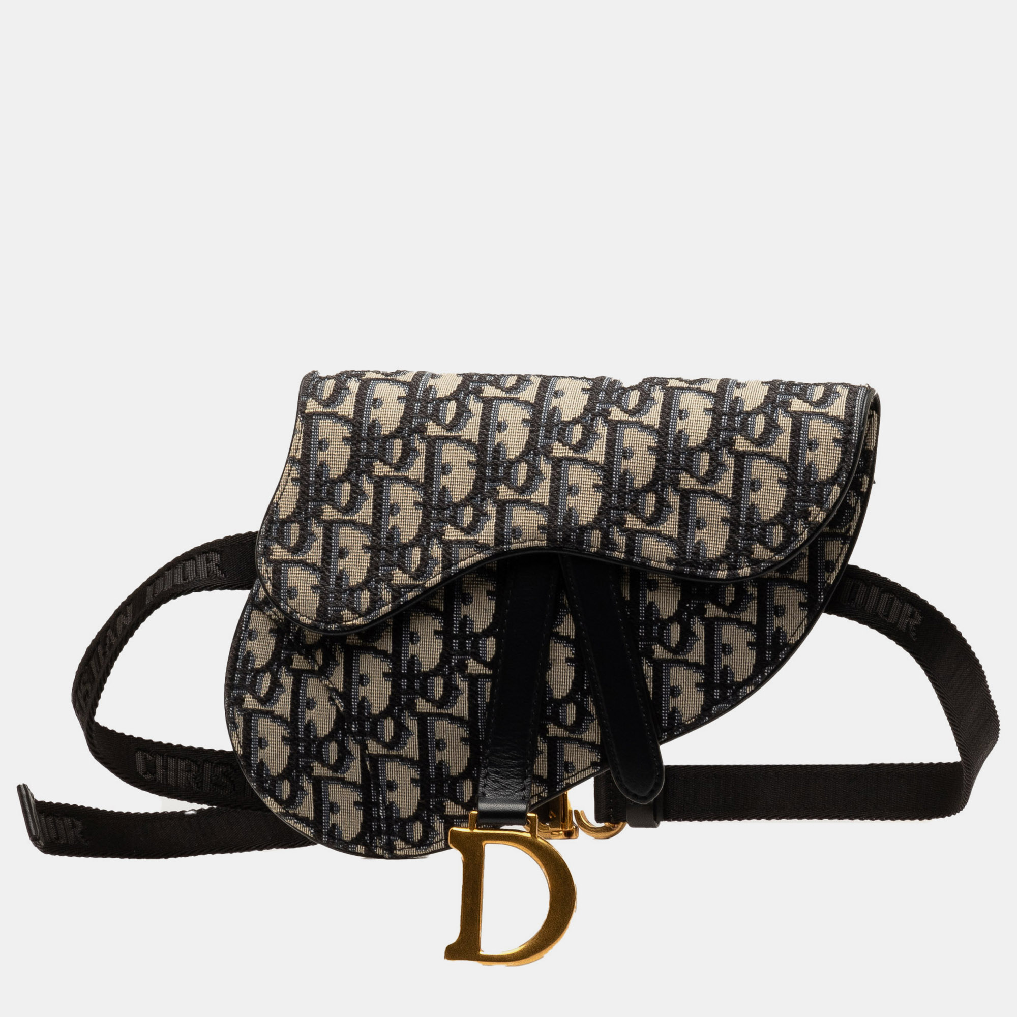 

Dior Oblique Canvas Saddle Belt Bag, Beige