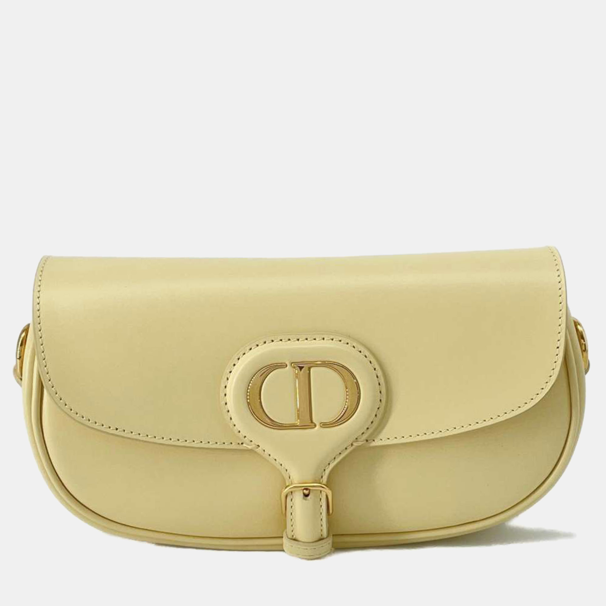 Pre-owned Dior Yellow Leather Bobby East Shoulder Bag