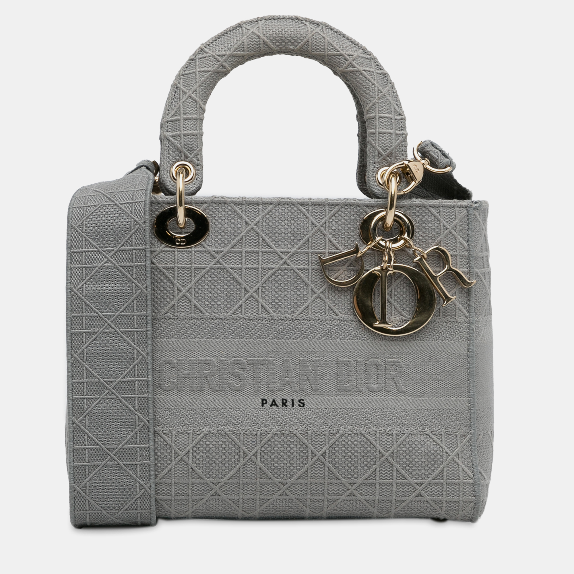 

Dior Medium Cannage Lady D-Lite, Grey