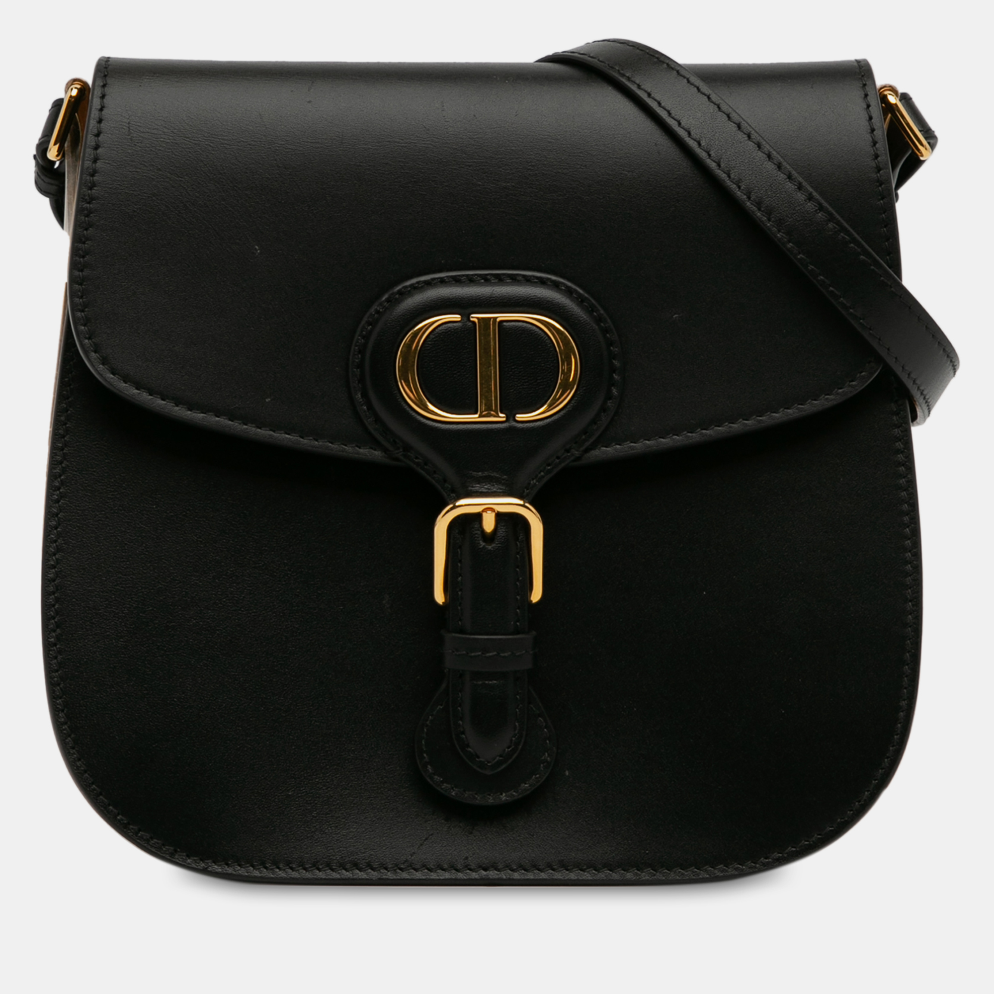 Pre-owned Dior Bobby Frame Crossbody In Black