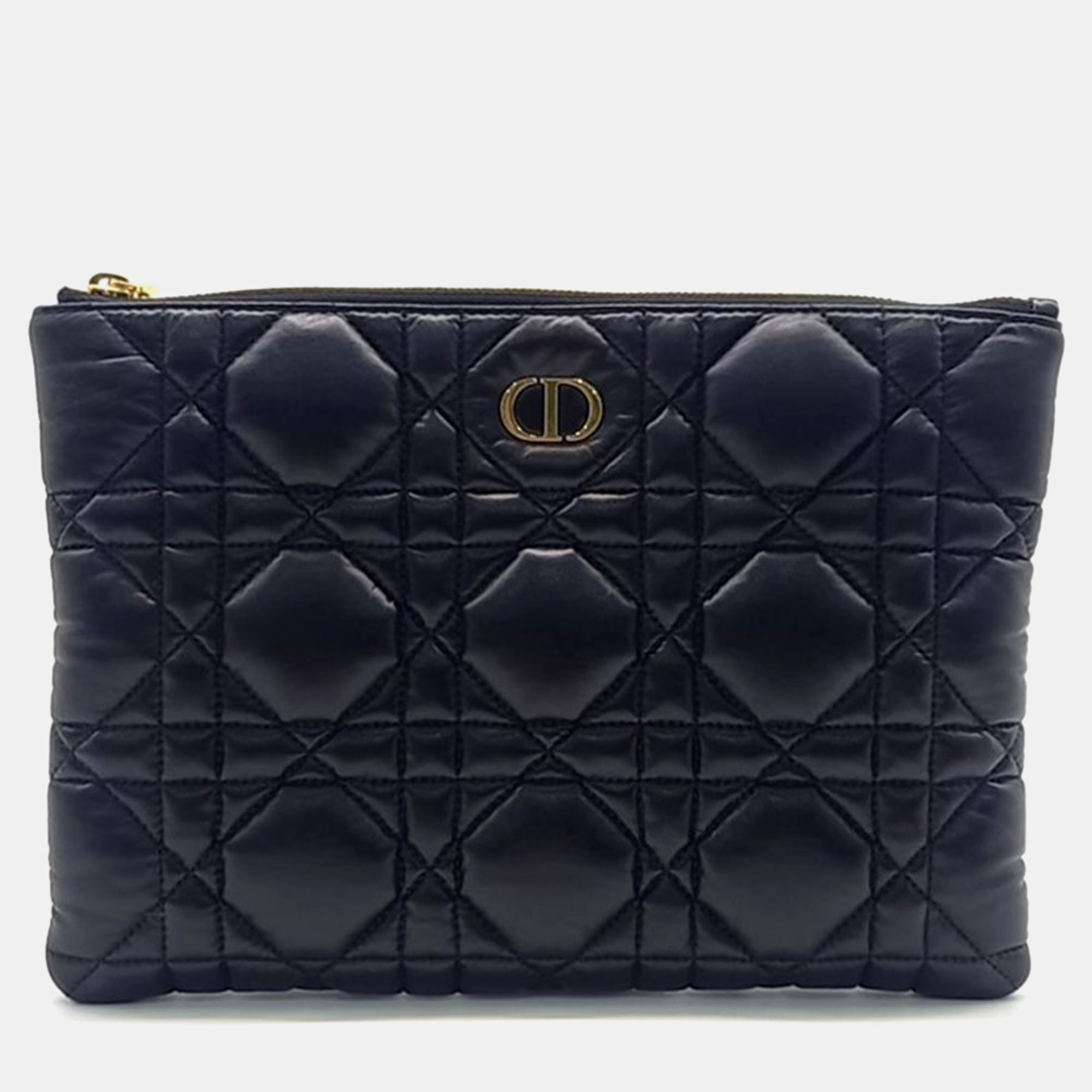 

Dior Black Leather Caro Daily Pouch