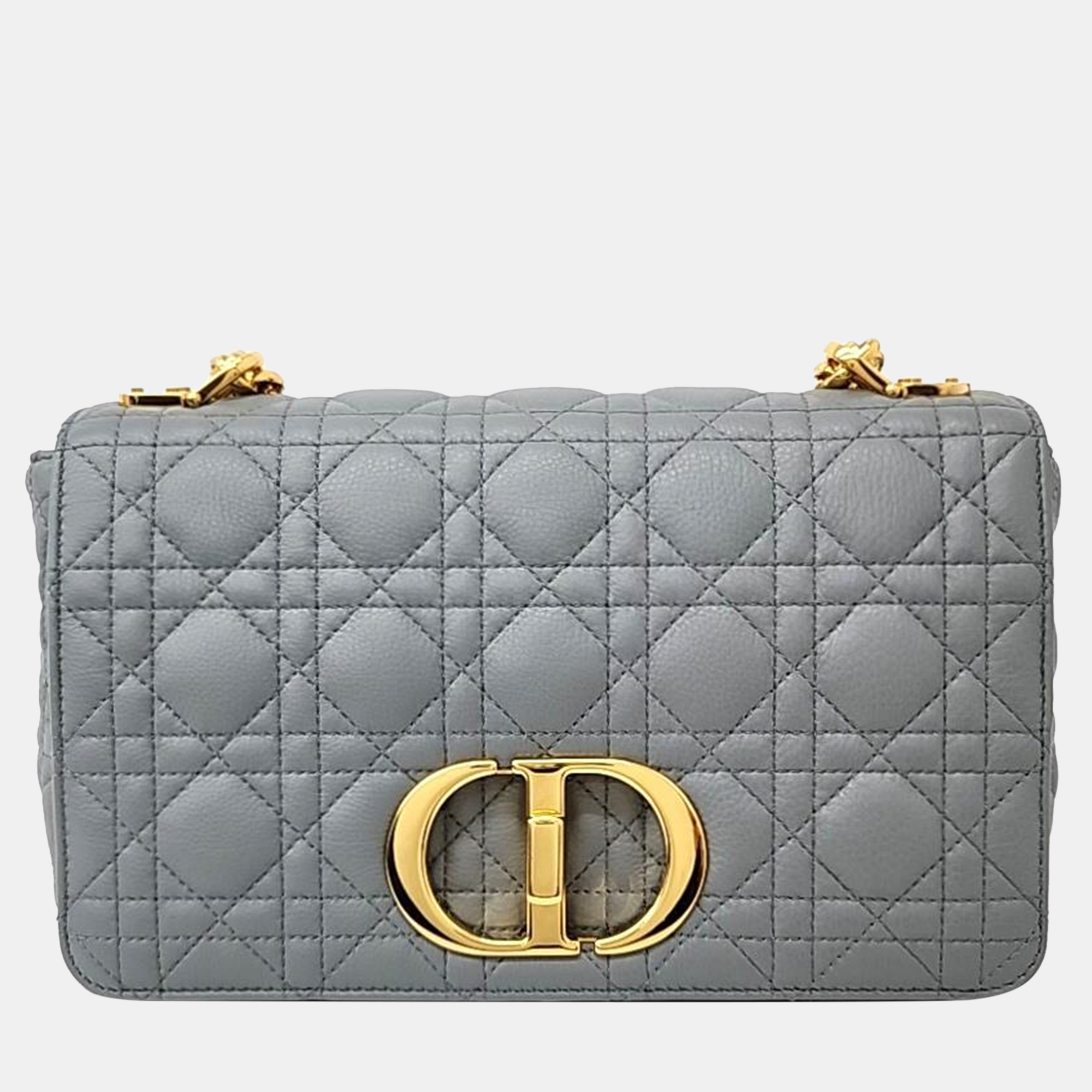 

Christian Dior Cannage Carobag Medium Handbag, Grey