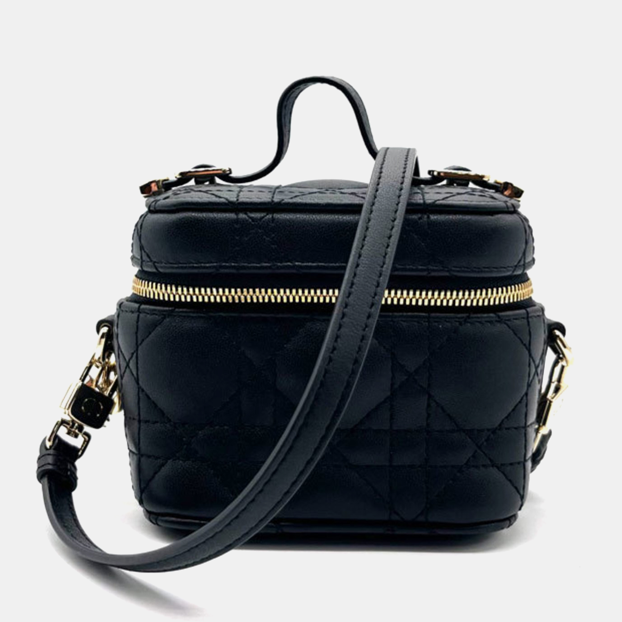 

Lambskin Black Cannage Micro Lady Dior Vanity Case Shoulder Bag